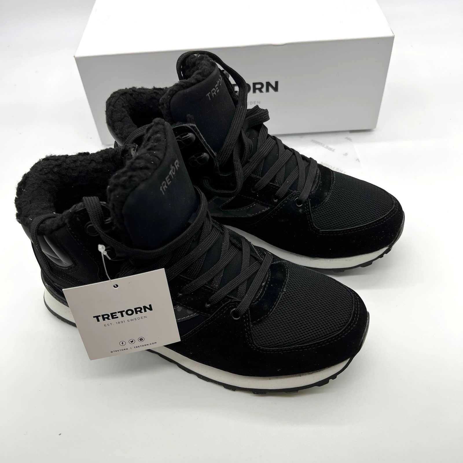 Tretorn Tretorn Lace-Up Hiker Boots Lily Size 8 Medium Black Color Size US 8 / IT 38 - 1 Thumbnail