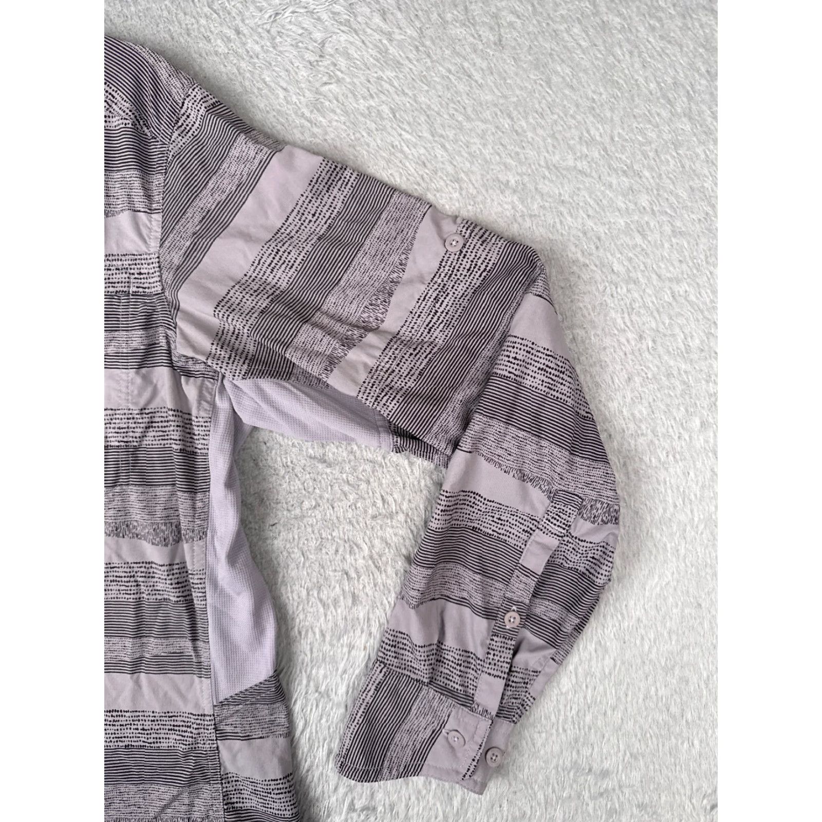 Vintage REI Shirt Women L Purple Button Up Long Sleeve Cotton Fish Angler Hike Size L / US 10 / IT 46 - 2 Thumbnail