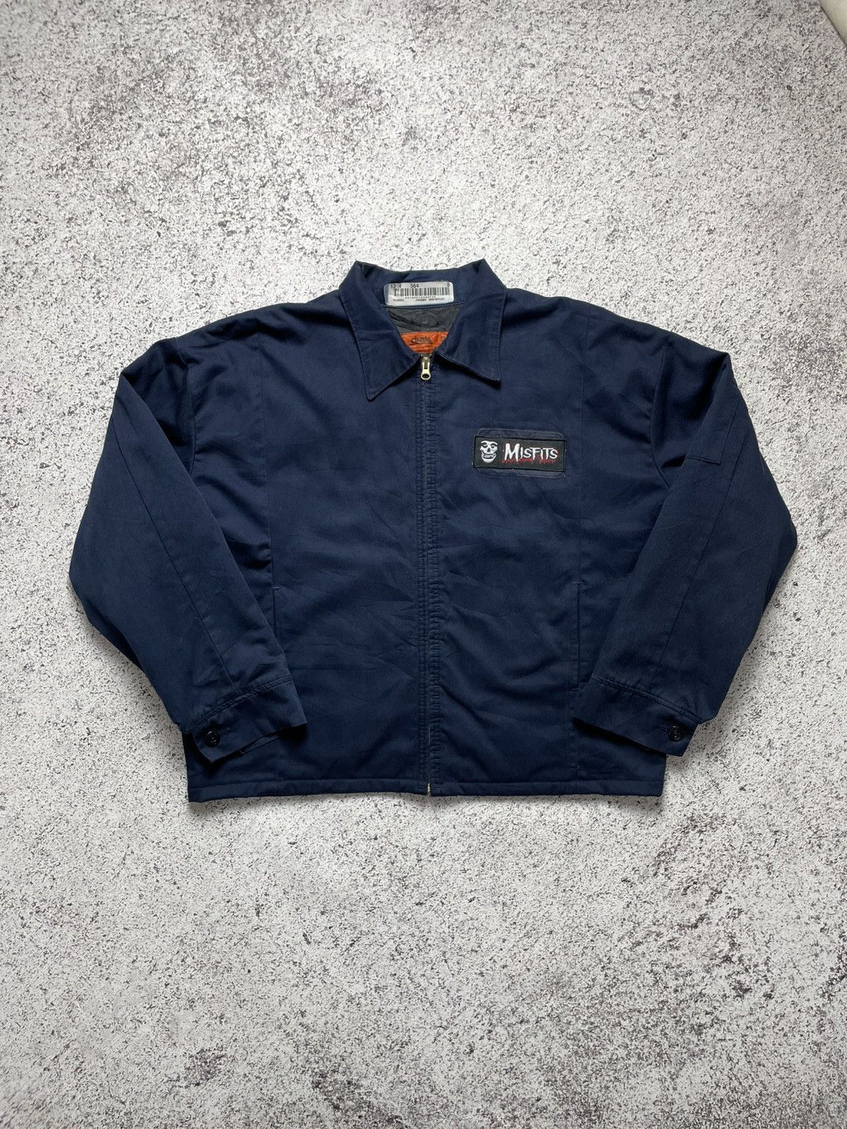 Misfits 2000s Cintas - Misfits Patched Work Jacket workwear Band Size US L / EU 52-54 / 3 - 4 Thumbnail