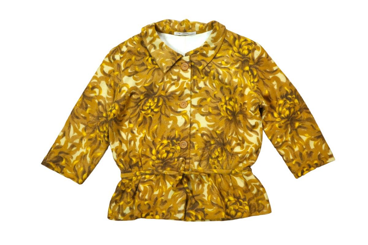 Designer × Japanese Brand × Vintage Manabe TAMAMATSU Florals print Shirt, Blouses Size S / US 4 / IT 40 - 2 Thumbnail
