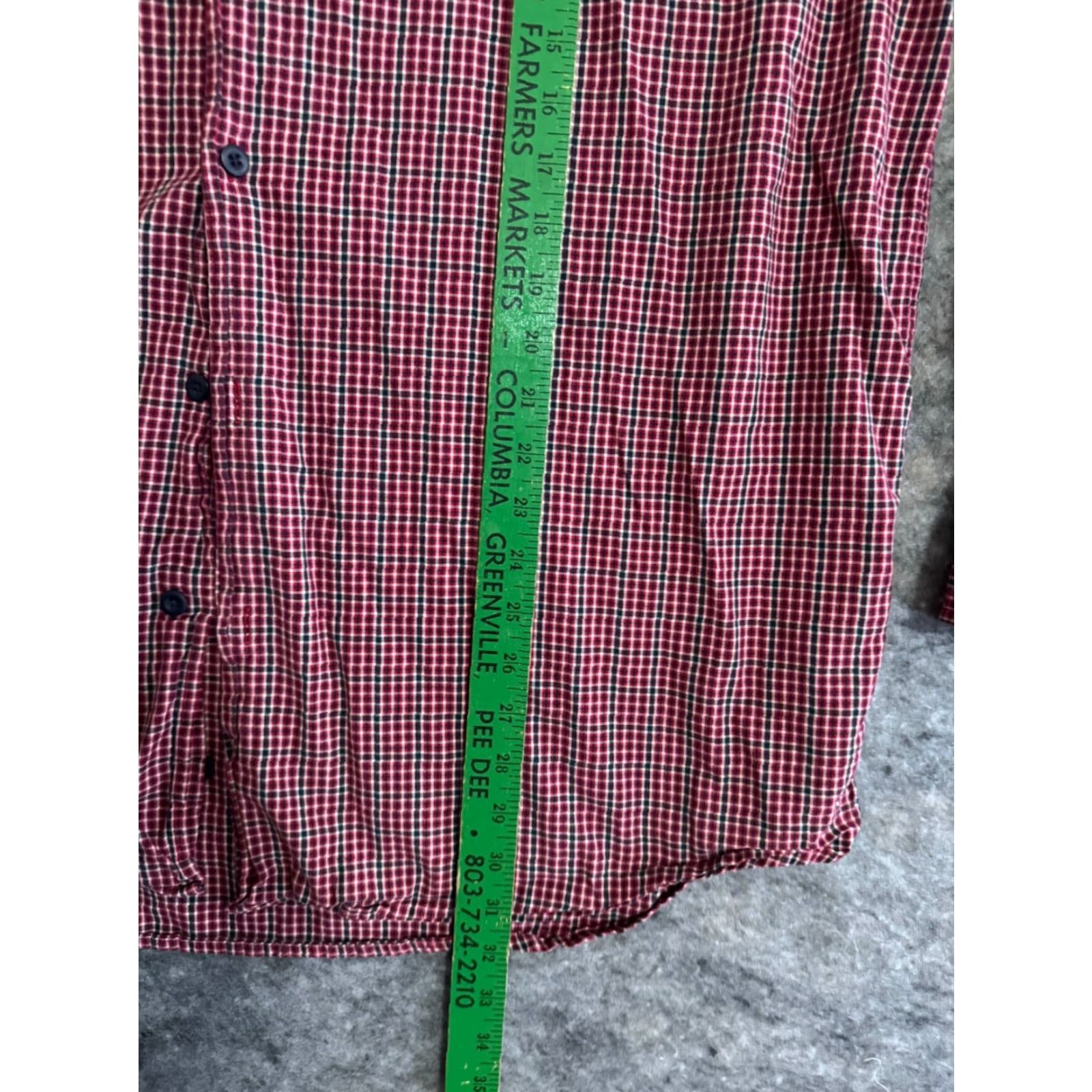 Nautica Nautica Button-Up Shirt Mens XL Red Check Long Sleeve Classic Fit Button-Down Collar Casual Fashion Size US XL / EU 56 / 4 - 3 Thumbnail