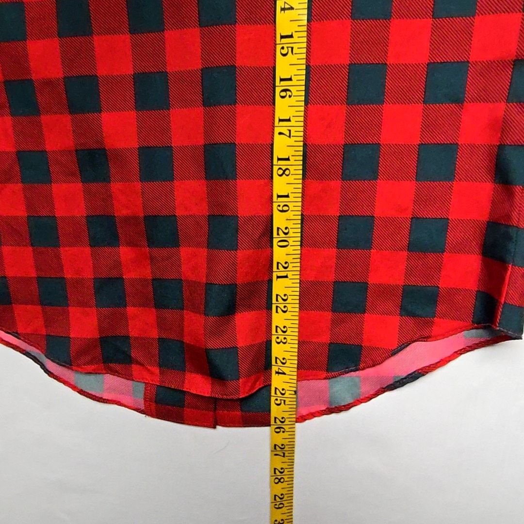 Vintage Vintage Sweet Apple Plaid Blouse Red Green Checkered Size 7 Size M / US 6-8 / IT 42-44 - 11 Thumbnail