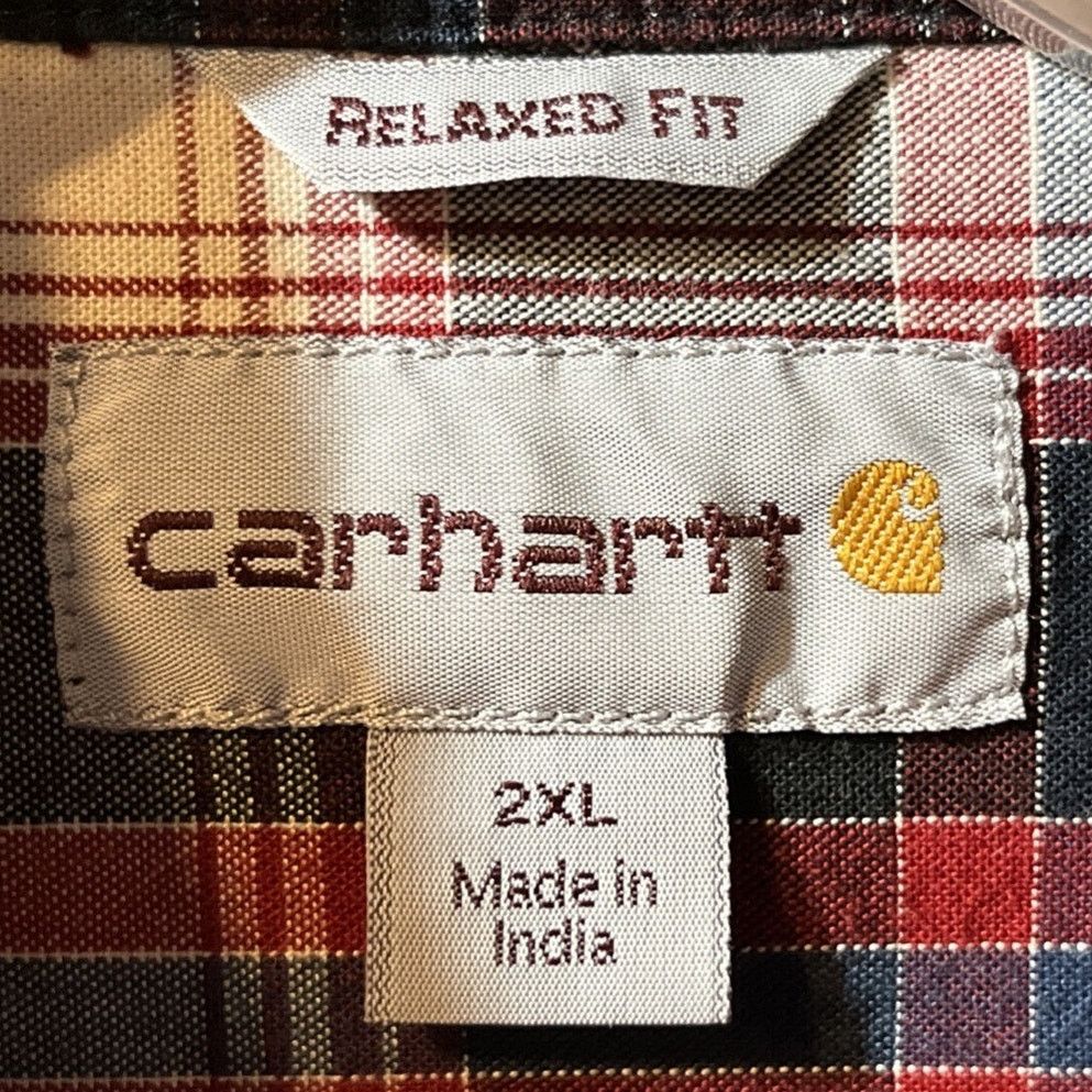 Carhartt Carhartt Shirt Mens XXL Red Plaid Outdoor Relaxed Fit Button Size US XXL / EU 58 / 5 - 3 Thumbnail