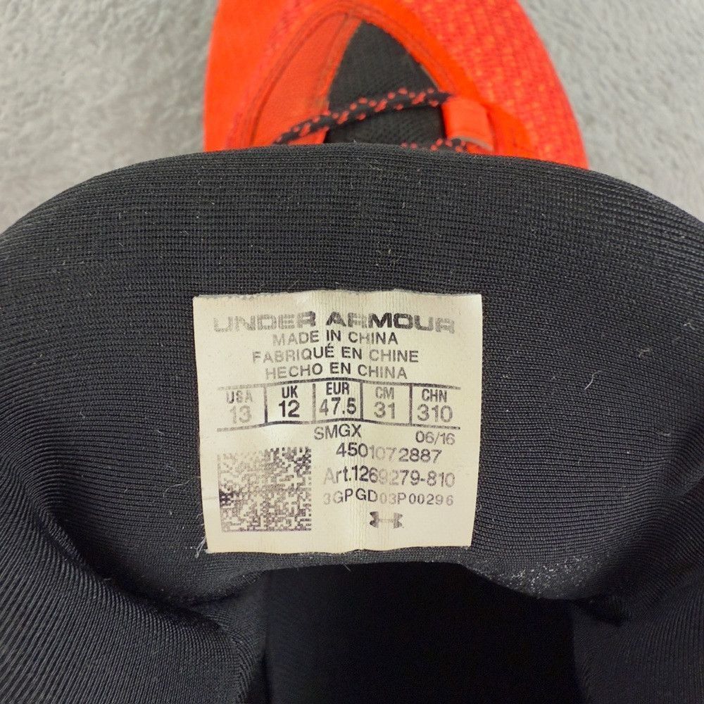 Under Armour Under Armour Curry 3 Bolt Orange Athletic Shoes Men’s Size Size US 13 / EU 46 - 2 Thumbnail