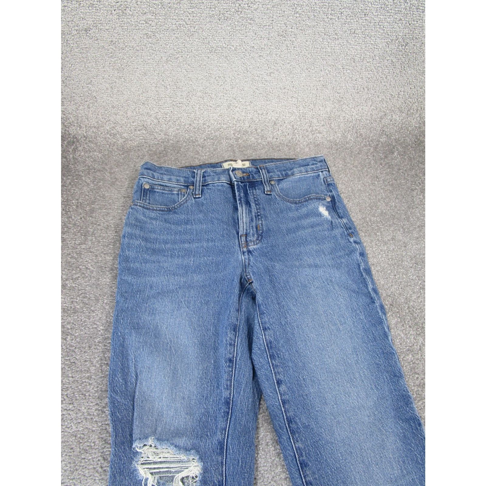 Madewell Madewell Jeans Womens 25 Mid Rise Perfect Vintage Light Wash Denim Ripped blue Size 42" / US 20 - 2 Thumbnail
