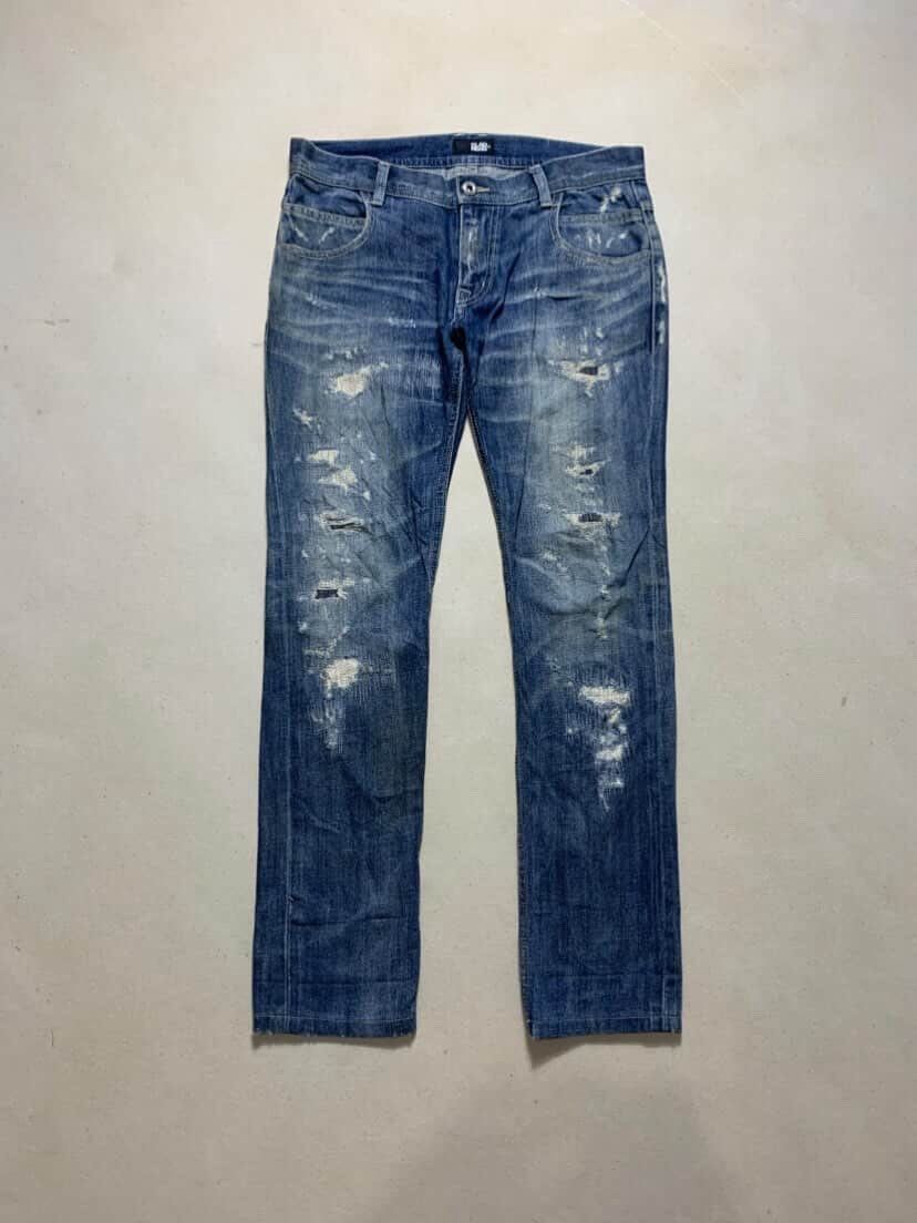 Kapital 2000’s Gladnews disstres denim jeans kapital/helmutlang Size US 31 - 1 Thumbnail