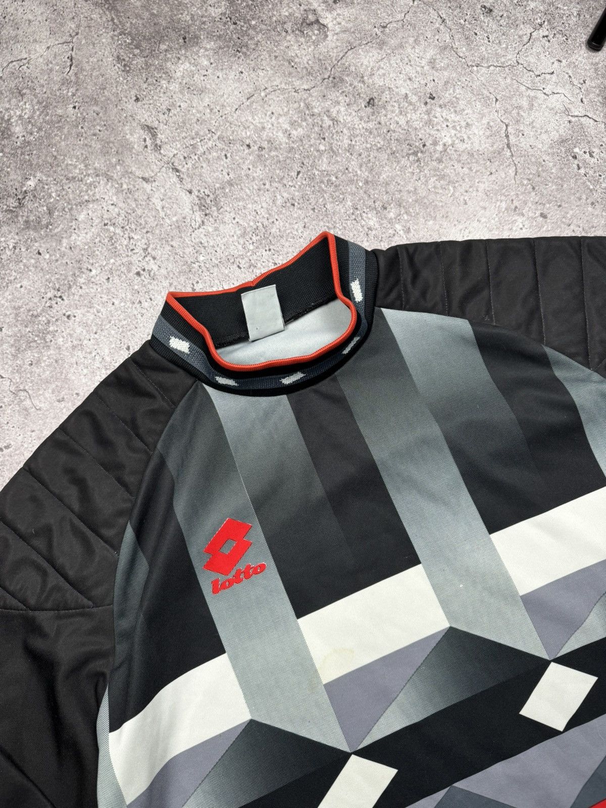Lotto Sport Vintage / Y2K 1990s Lotto Soccer Goalkeeper Jersey Calico Size US XL / EU 56 / 4 - 3 Thumbnail
