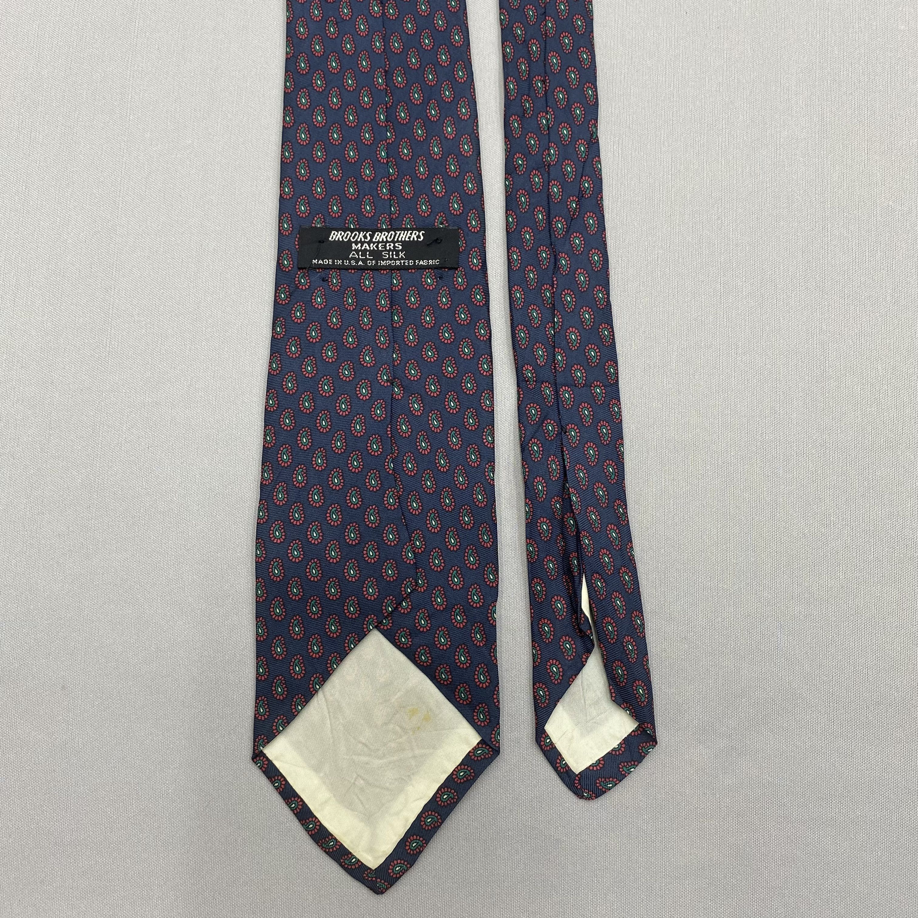 Brooks Brothers Vintage Brooks Brothers SILK Necktie Cravate Pure Silk Size ONE SIZE - 6 Thumbnail