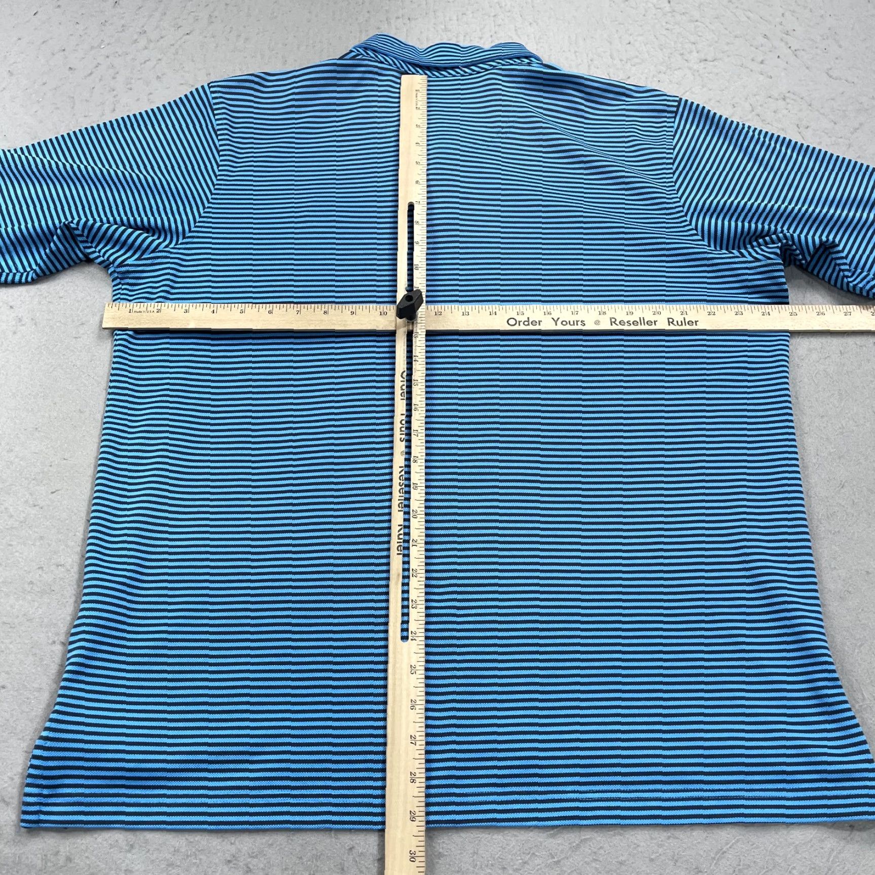 Vintage Fairway & Greene Polo Shirt Mens L Blue Striped Golf 90s? Size US L / EU 52-54 / 3 - 6 Thumbnail