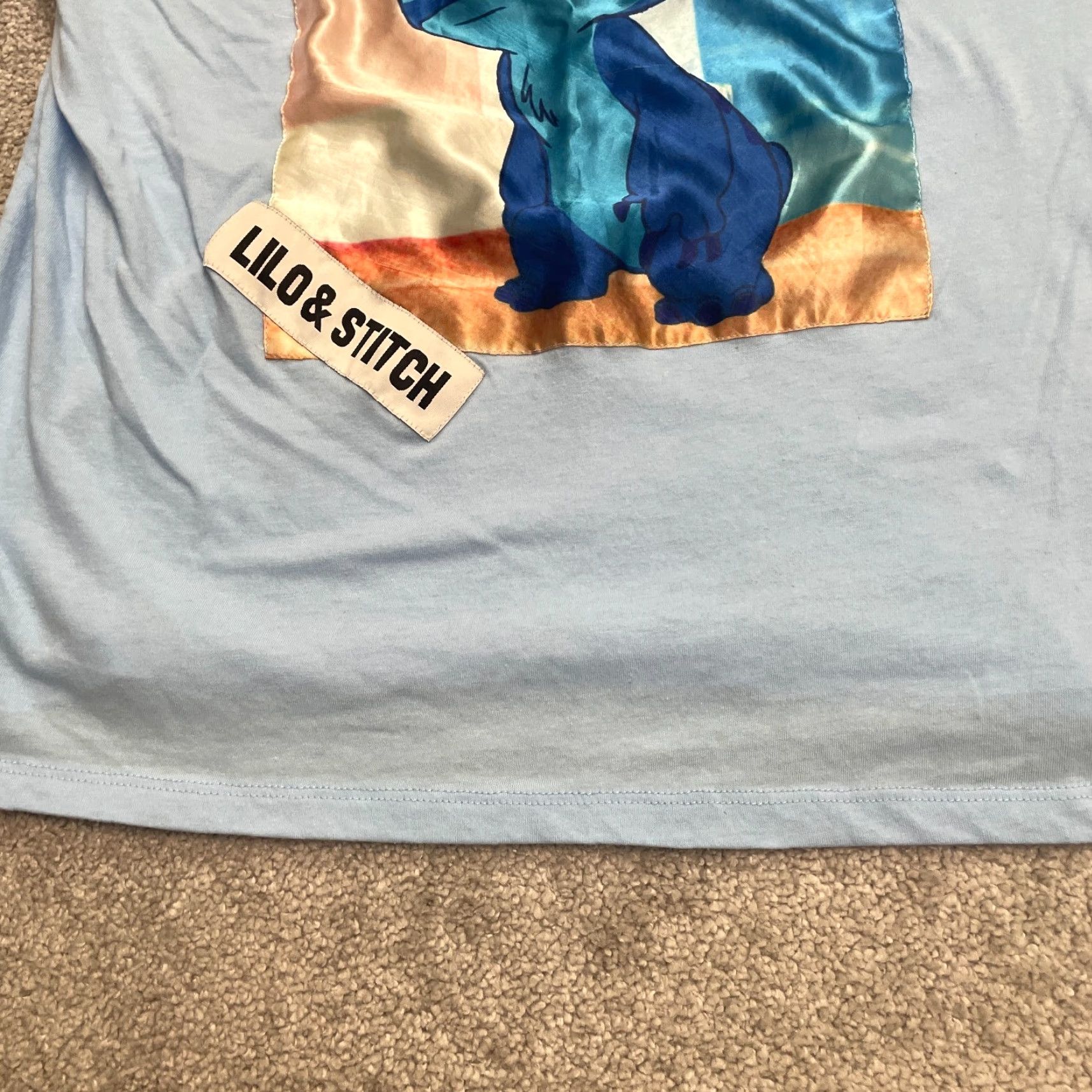 Disney Disney Lilo & Stitch Graphic T-Shirt Juniors 3XL Blue Crew Short Sleeve Casual Womens Size XXL / US 16-18 / IT 52-54 - 5 Thumbnail
