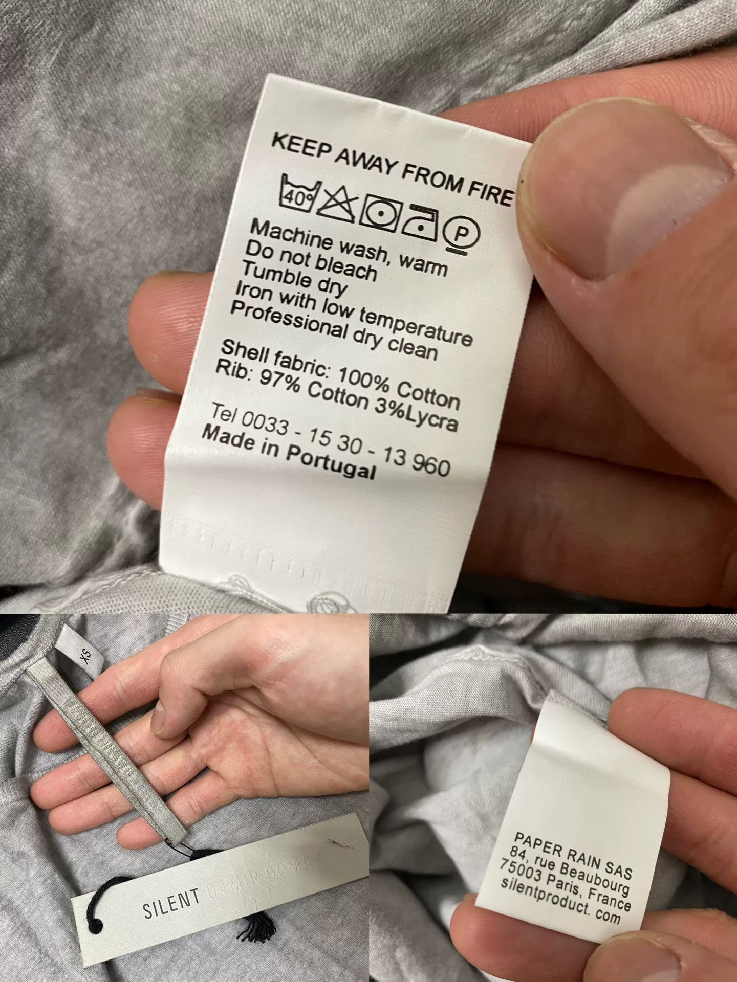 Damir Doma Damir Doma Gray Cold-Dyed Cotton Longsleeve Size US M / EU 48-50 / 2 - 8 Thumbnail