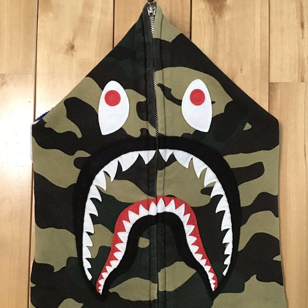 Bape × Nigo BAPE Shark full zip hoodie woodland camo a bathing ape NIGO Size US L / EU 52-54 / 3 - 3 Thumbnail
