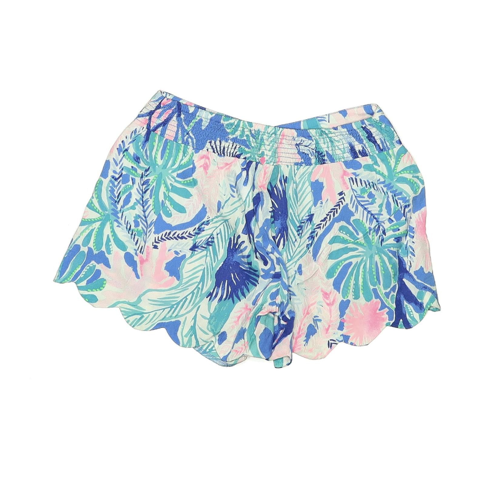 Other Lilly Pulitzer Tropical Print Blue Shorts Size XXS Size 25" / US 0 / IT 36 - 2 Thumbnail