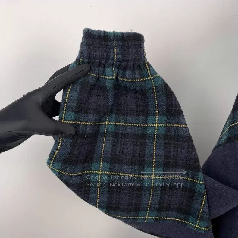 Balenciaga Balenciaga Black and green check plaid fleece zipper windb Size US S / EU 44-46 / 1 - 5 Thumbnail