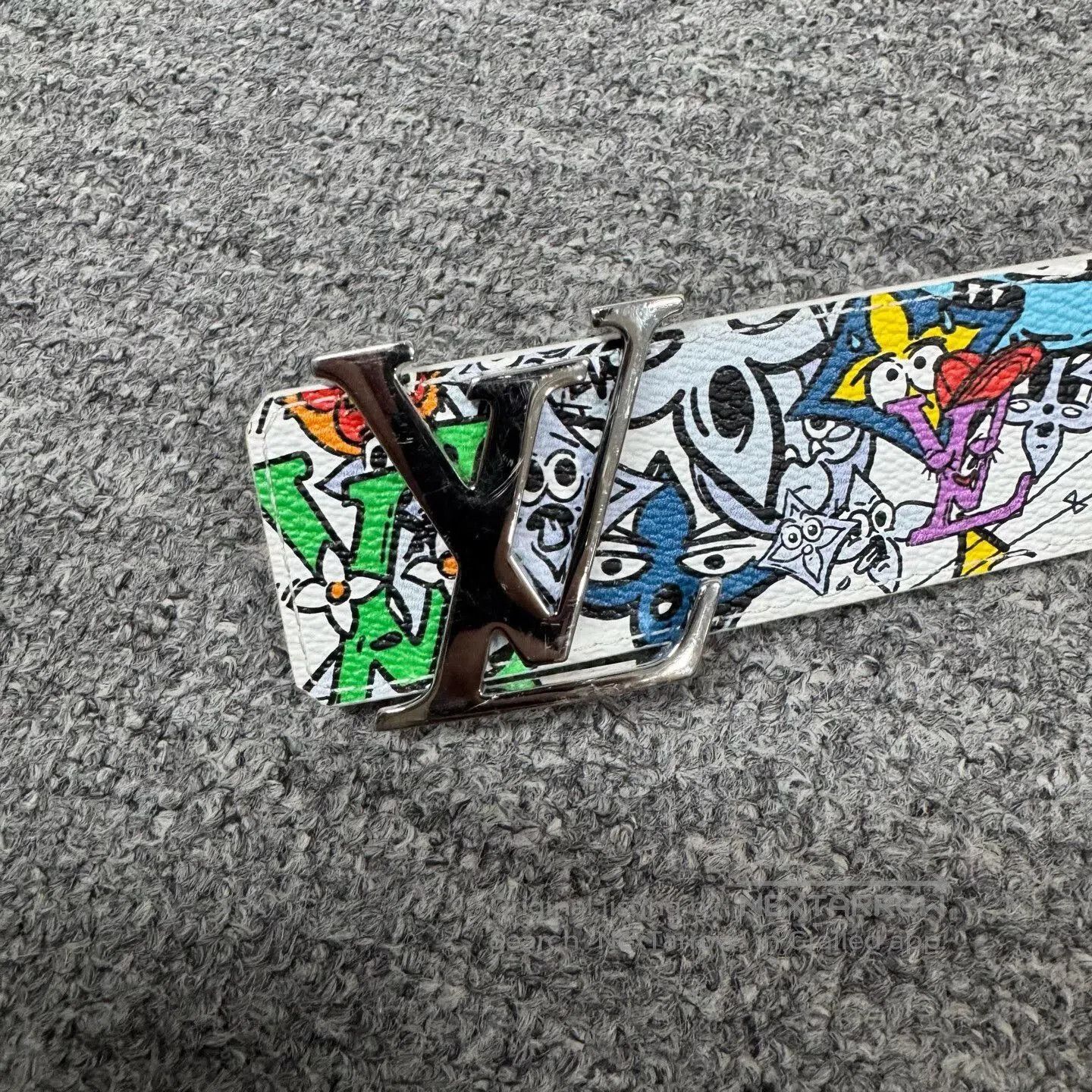 Louis Vuitton louis vuitton limited edition graffiti leather belt. Size ONE SIZE - 2 Thumbnail