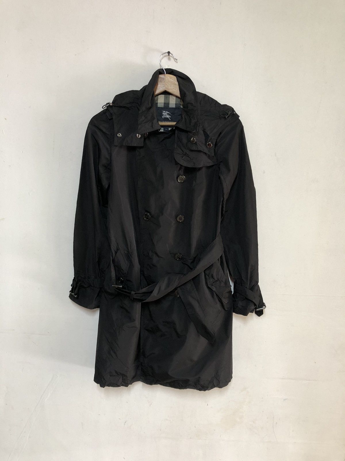 Vintage Burberrys London long Jacket Hoodie 90’s