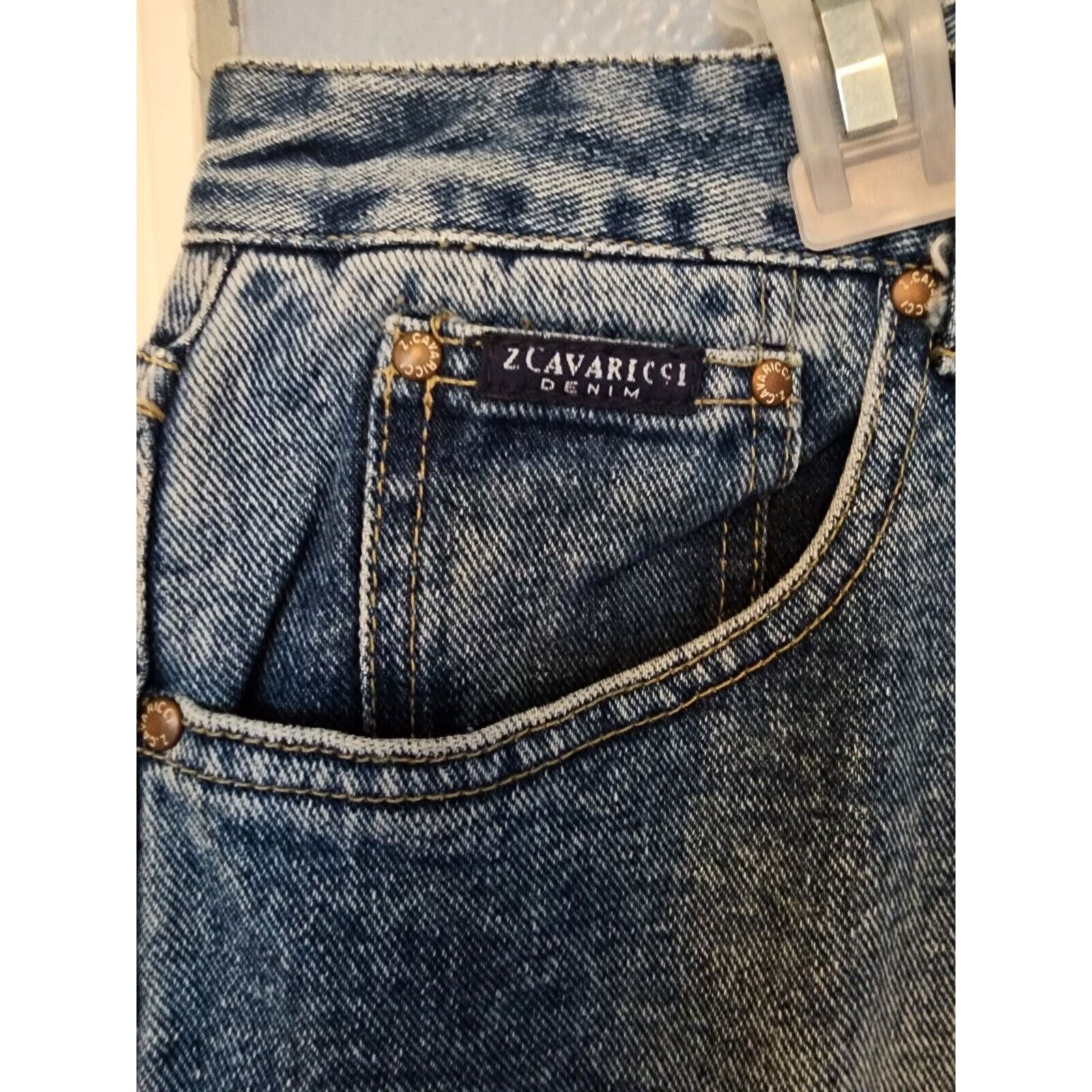 Other NOS 90s Z. Cavaricci Vtg Stone Washed Jeans Sz 9 Waist 29 Size US 29 - 3 Thumbnail