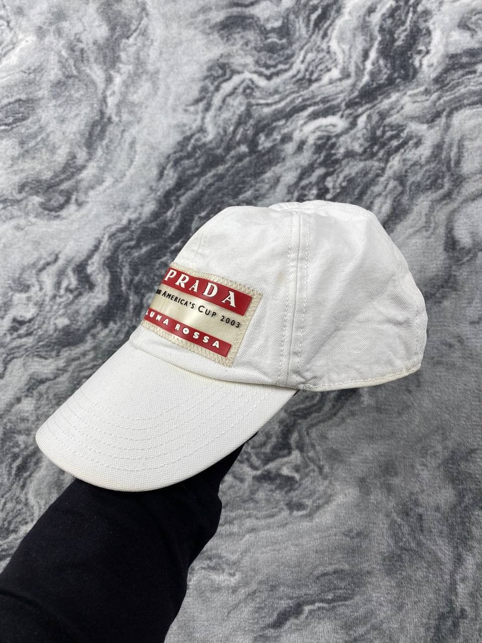 Prada Vintage Prada Luna Rossa Challenge Cap Men Size M White Size ONE SIZE - 3 Thumbnail