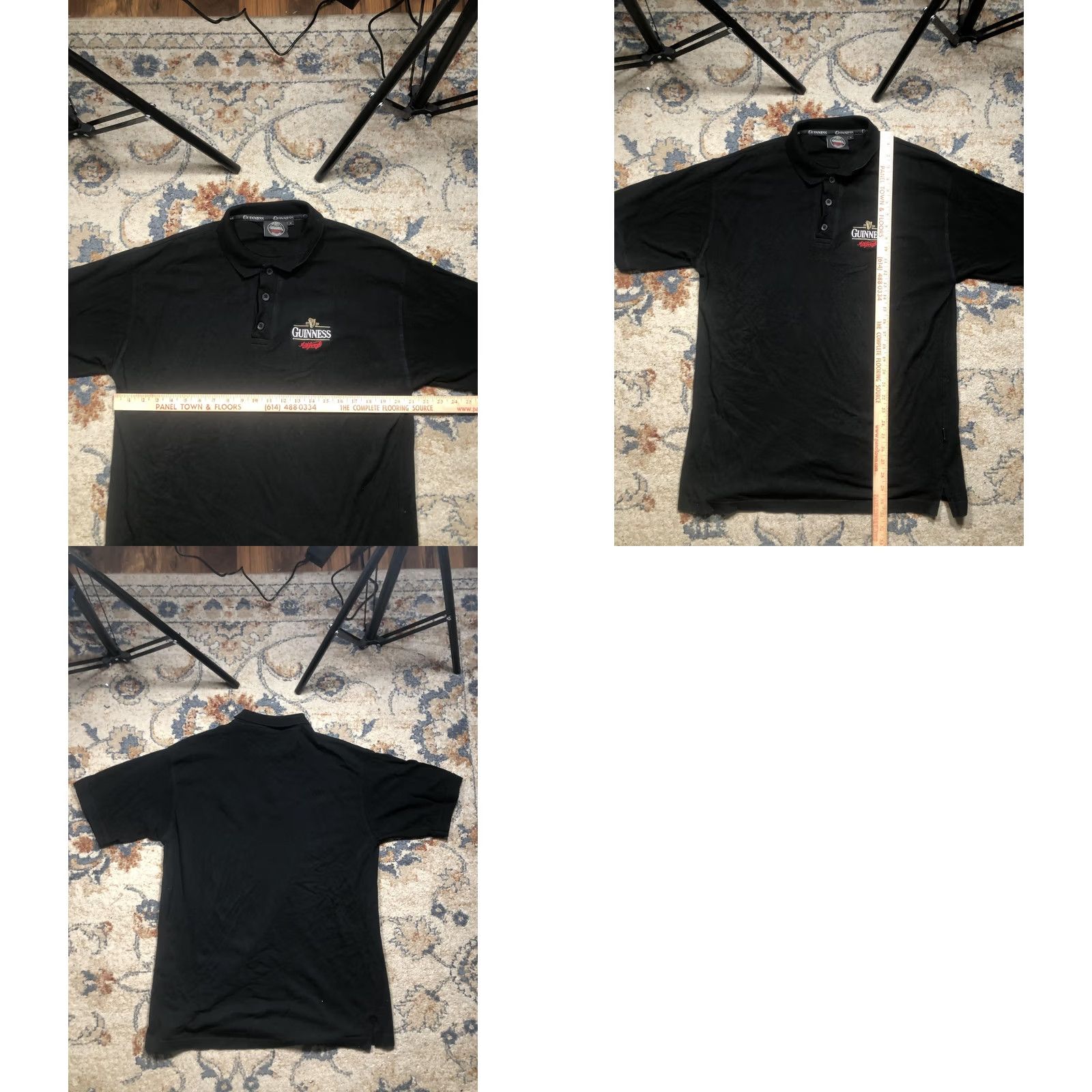 Vintage Guinness Polo Shirt Mens XL Black Short Sleeve Logo Harp Official Merchandise Polo Shirt Size US XL / EU 56 / 4 - 8 Thumbnail