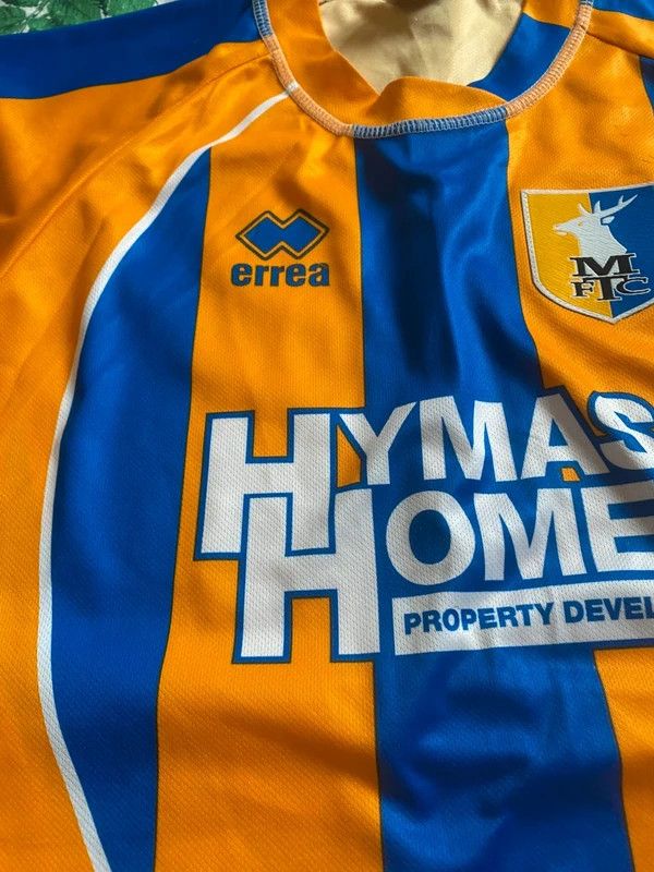 Errea Mansfield Town Errea 2010-11 Home Shirt Vintage Soccer XL Size US XL / EU 56 / 4 - 8 Thumbnail