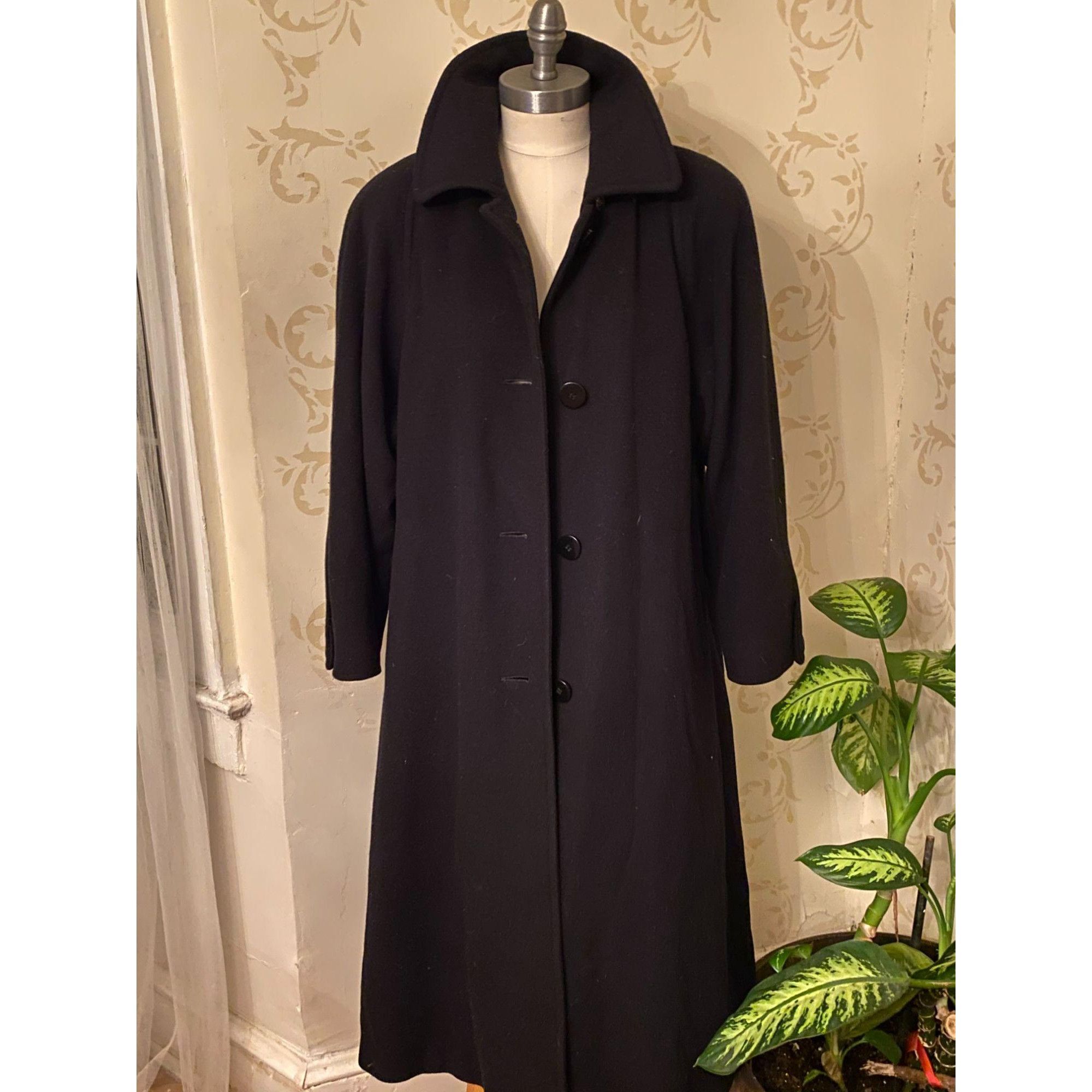 Vintage Regency Pure 100% Cashmere Black Swing Jacket Ladies Size 4 Size S / US 4 / IT 40 - 1 Thumbnail