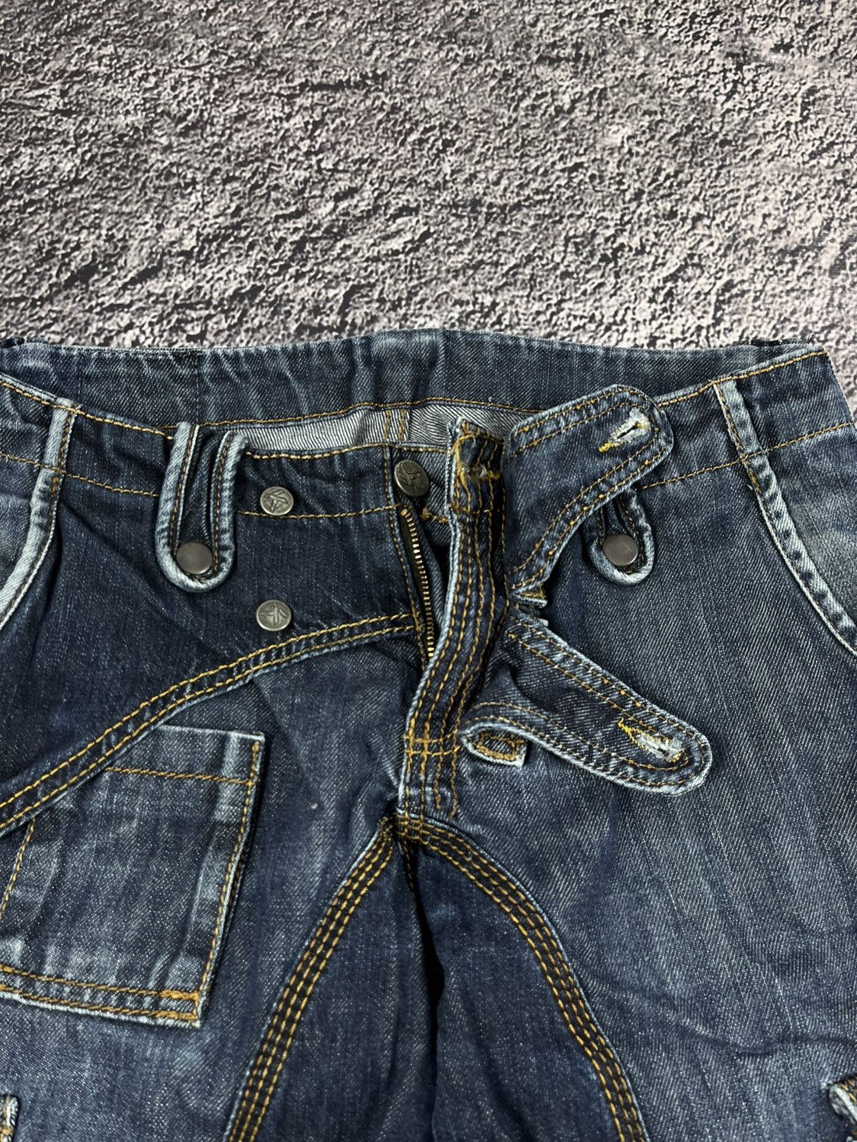 Vintage Vintage Y2K cargo pants patchwork opium 00s avantgarde Size 29" - 4 Thumbnail