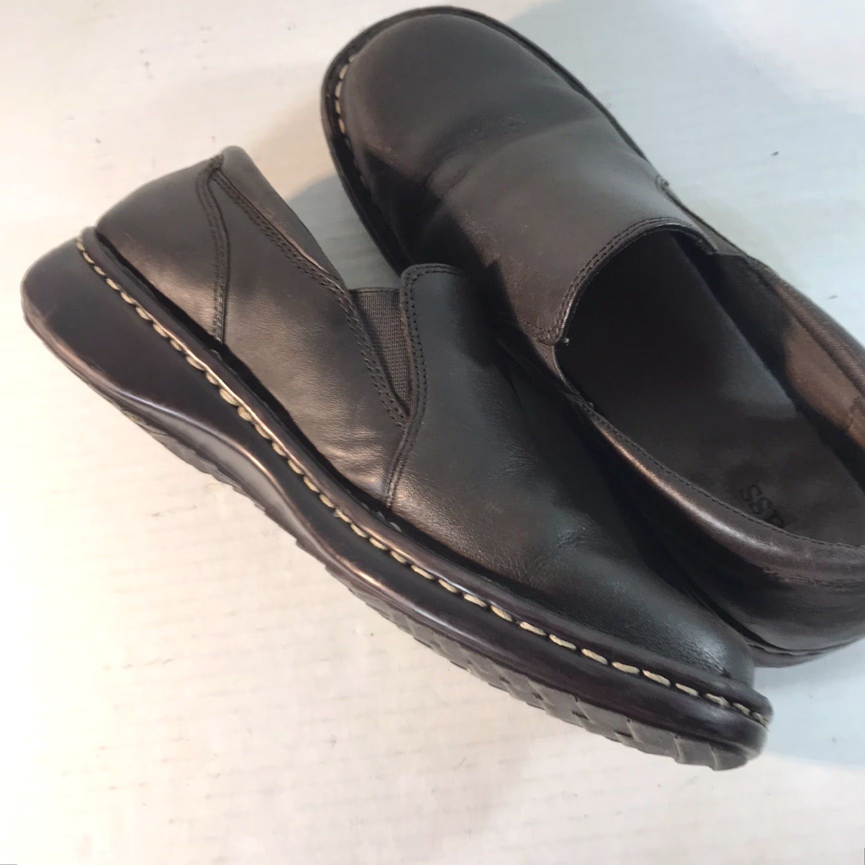 Vintage Bass Ally Brown Leather Slip On Loafers Womens Size 7.5M Size US 8 / IT 38 - 6 Thumbnail