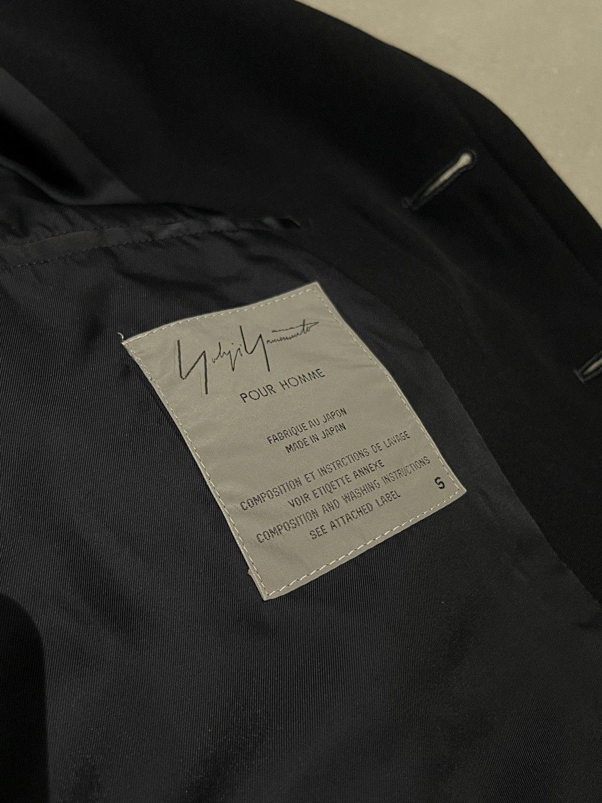 Comme des Garcons Homme Plus AW91 6.1 The Men Yohji Yamamoto Pour Homme Lambskin Jacket Size US L / EU 52-54 / 3 - 6 Thumbnail