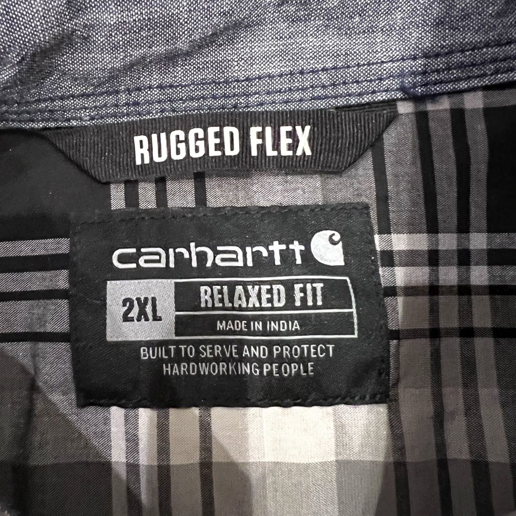 Carhartt Carhartt Men's 2XL Plaid Button-Up Shirt Rugged Flex Relaxed Fit Long Sleeve Multicolor Pattern Casual Workwear Outdoors Mens Size US XXL / EU 58 / 5 - 6 Thumbnail