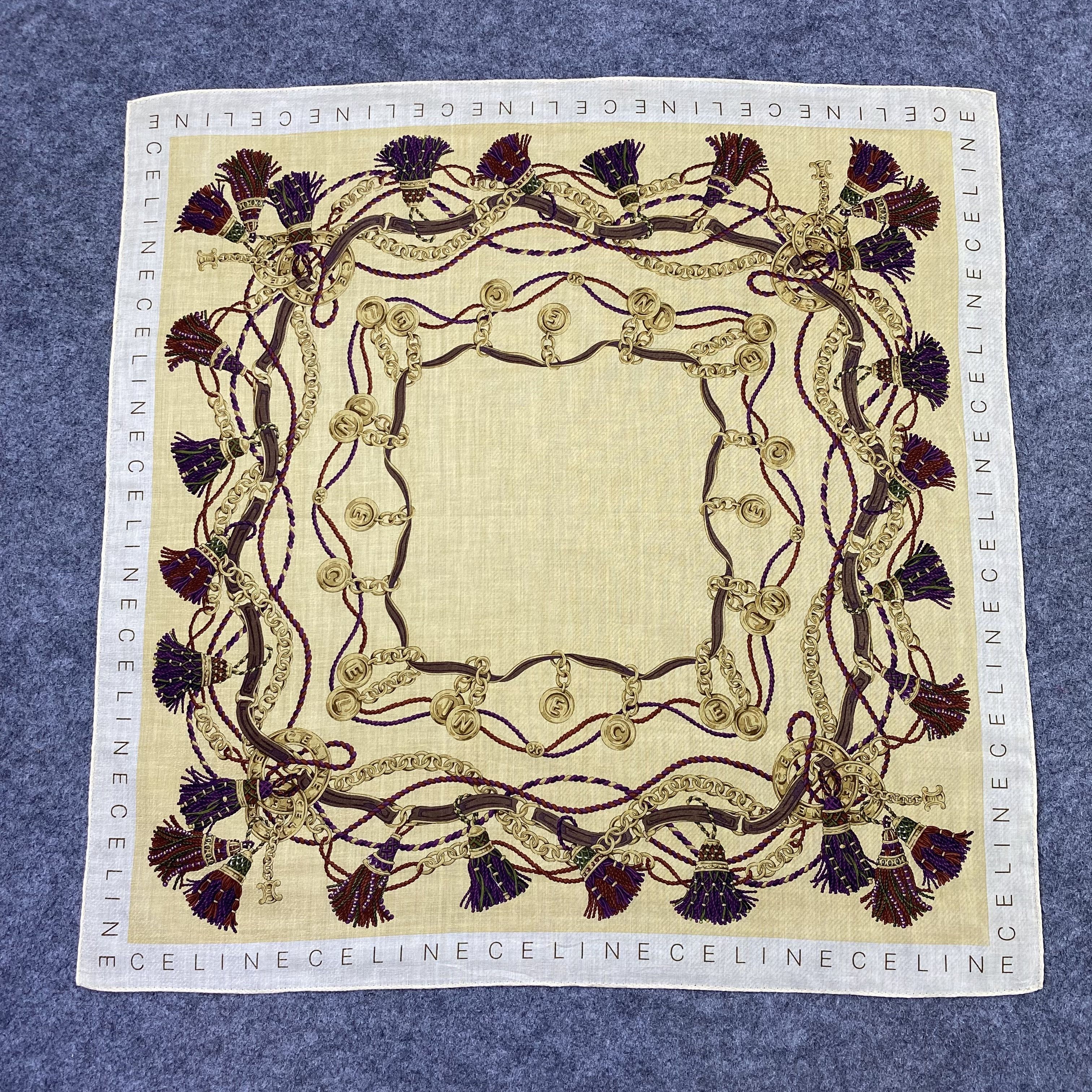 Celine Celine Handkerchief Neckerchief Bandana-B2054 Size ONE SIZE - 3 Thumbnail