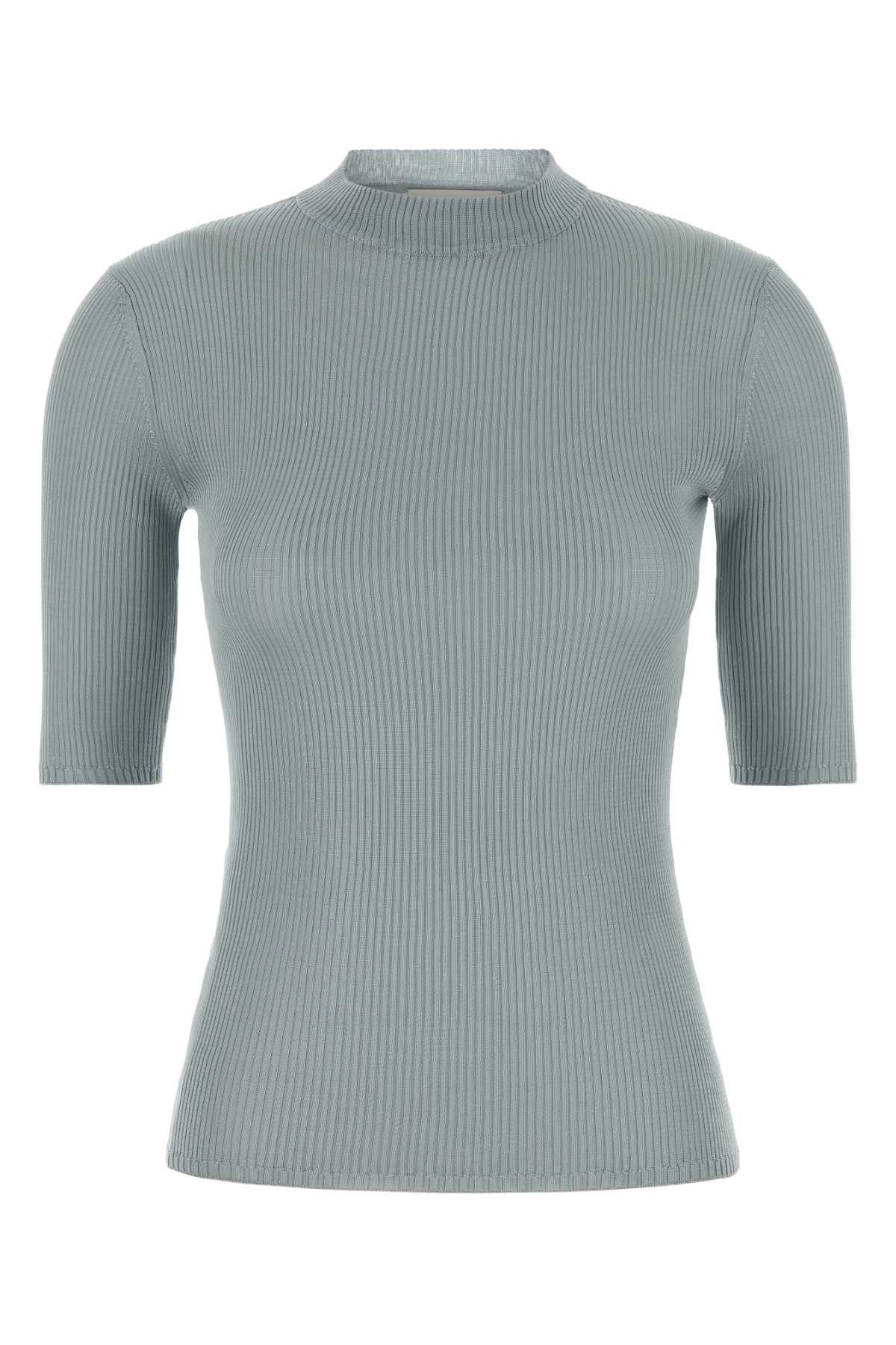 Powder Blue Silk Top