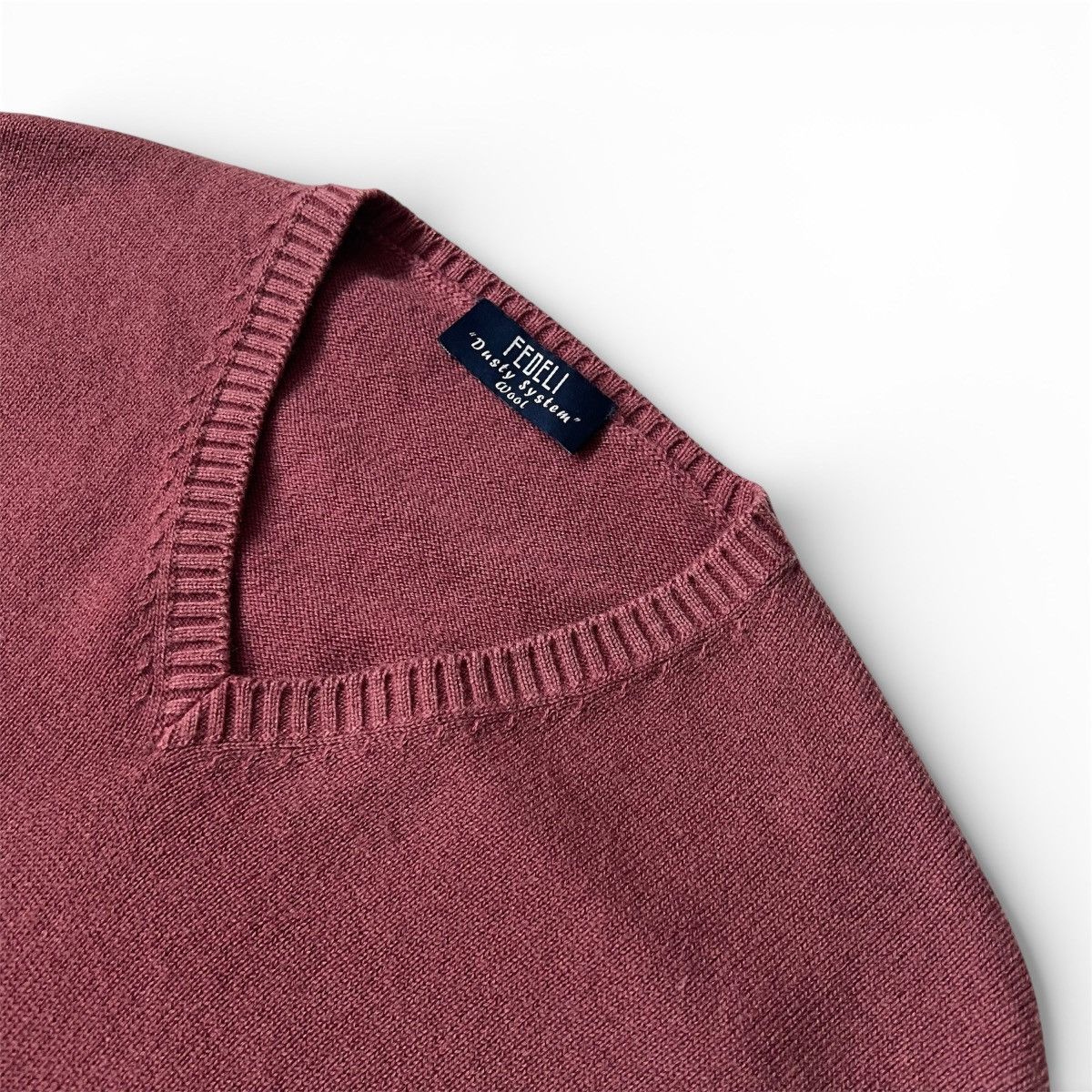 Fedeli Fedeli “Dusty System” Merino wool V neck Sweater Size US M / EU 48-50 / 2 - 2 Thumbnail