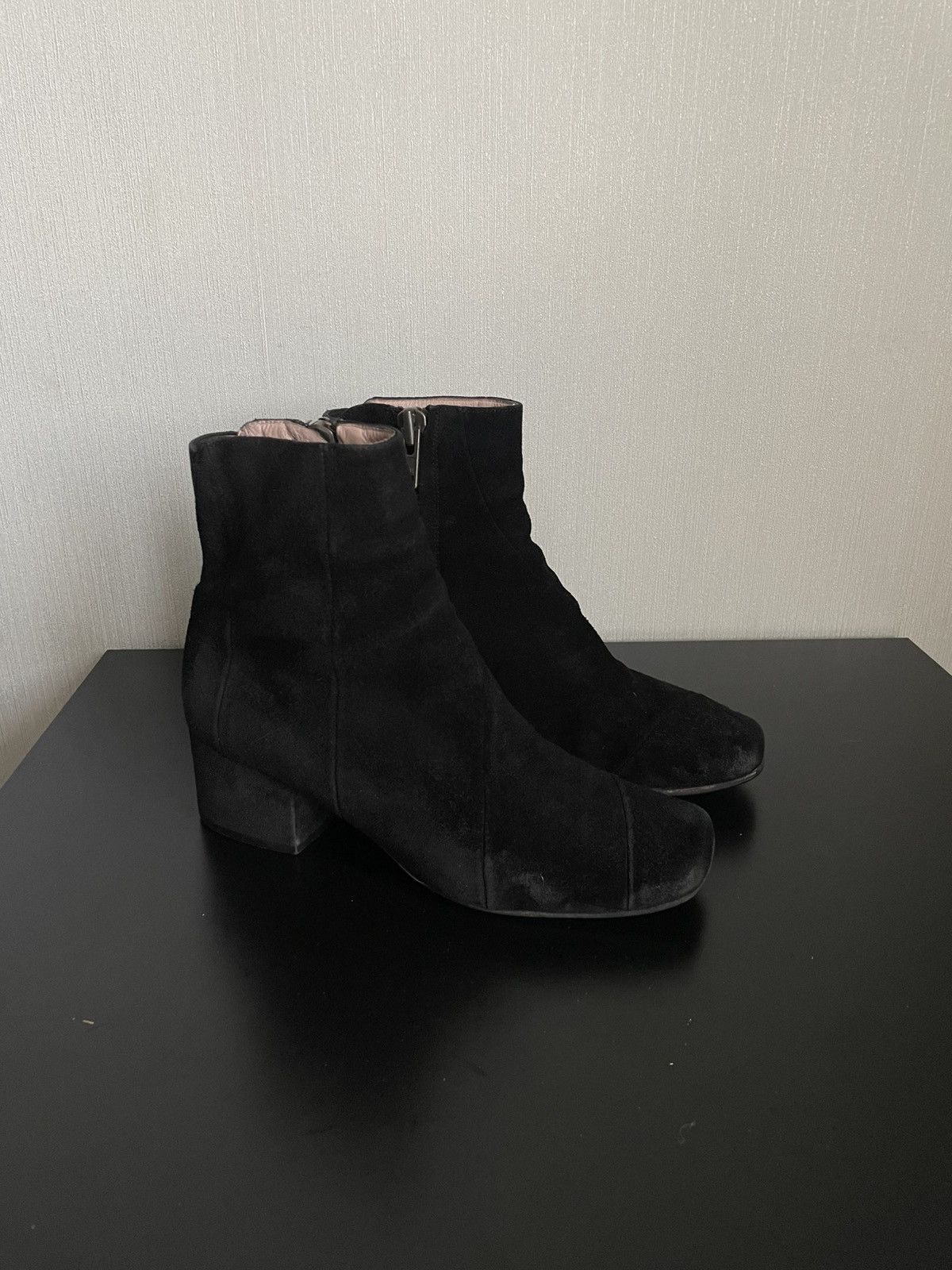 Acne Studios Archive Acne Studios Cyber Ankle Square Toe Boots Suede Hype Size US 8 / IT 38 - 3 Thumbnail