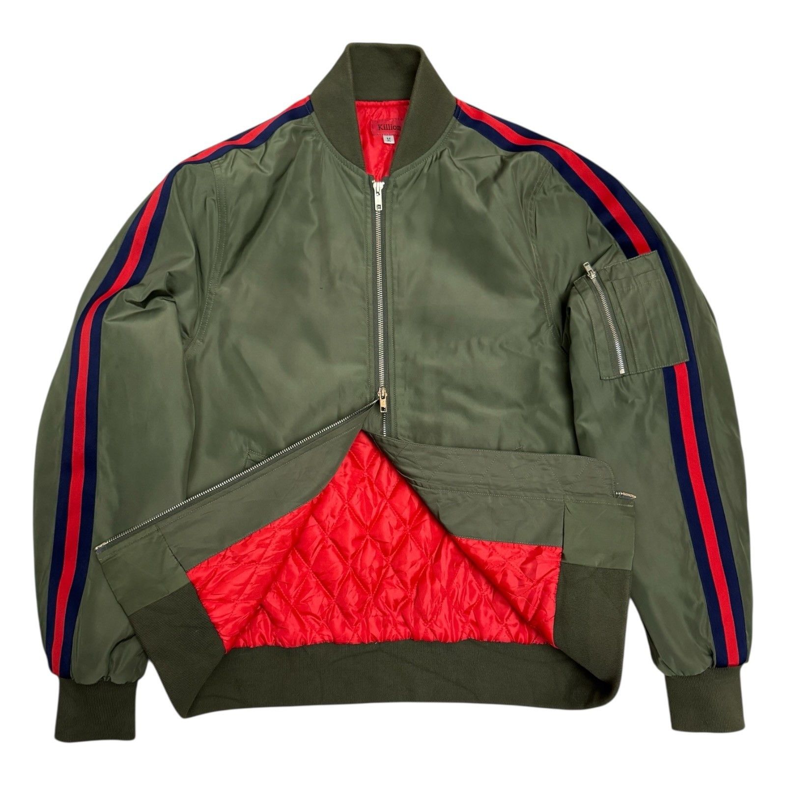 Killion KILLION Designer Streetwear Army Bomber Coat Jacket Medium Size US M / EU 48-50 / 2 - 5 Thumbnail
