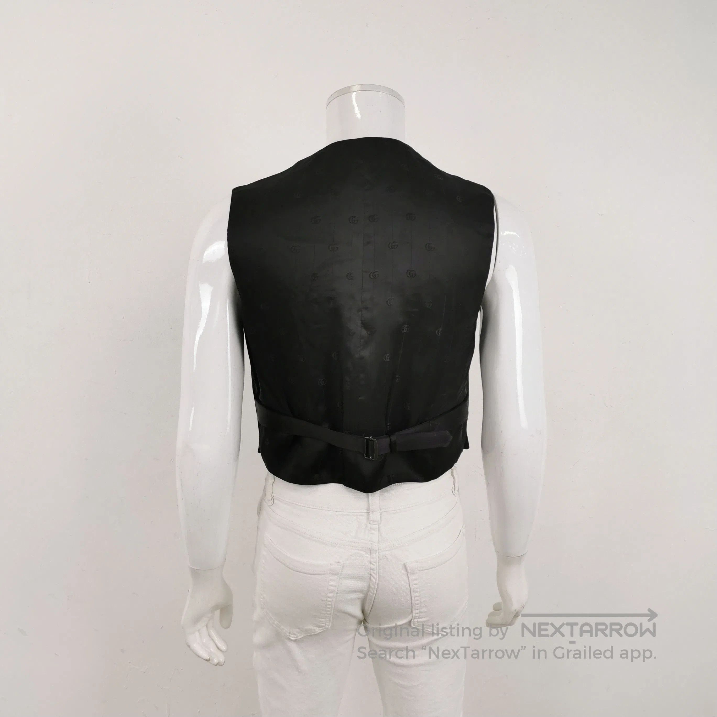 Gucci Gucci Silk Blend Double G Logo Vest M. Size US M / EU 48-50 / 2 - 5 Thumbnail