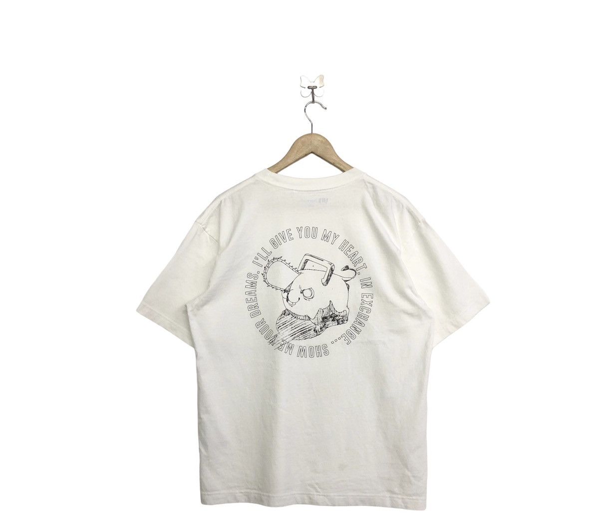 Anime Chainsaw Man Pochita X Uniqlo Oversize Tshirt Size US M / EU 48-50 / 2 - 1 Thumbnail