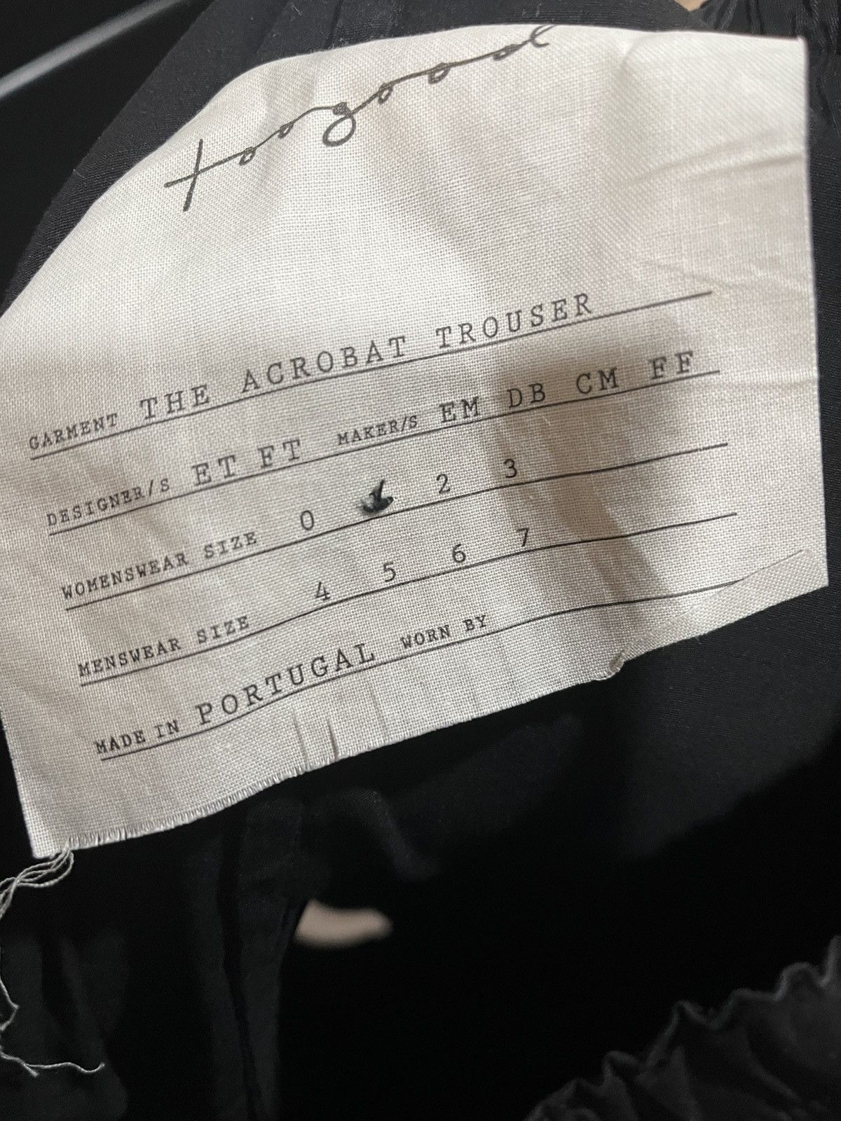 Toogood Acrobat Trouser size 1 Size US 30 / EU 46 - 2 Thumbnail