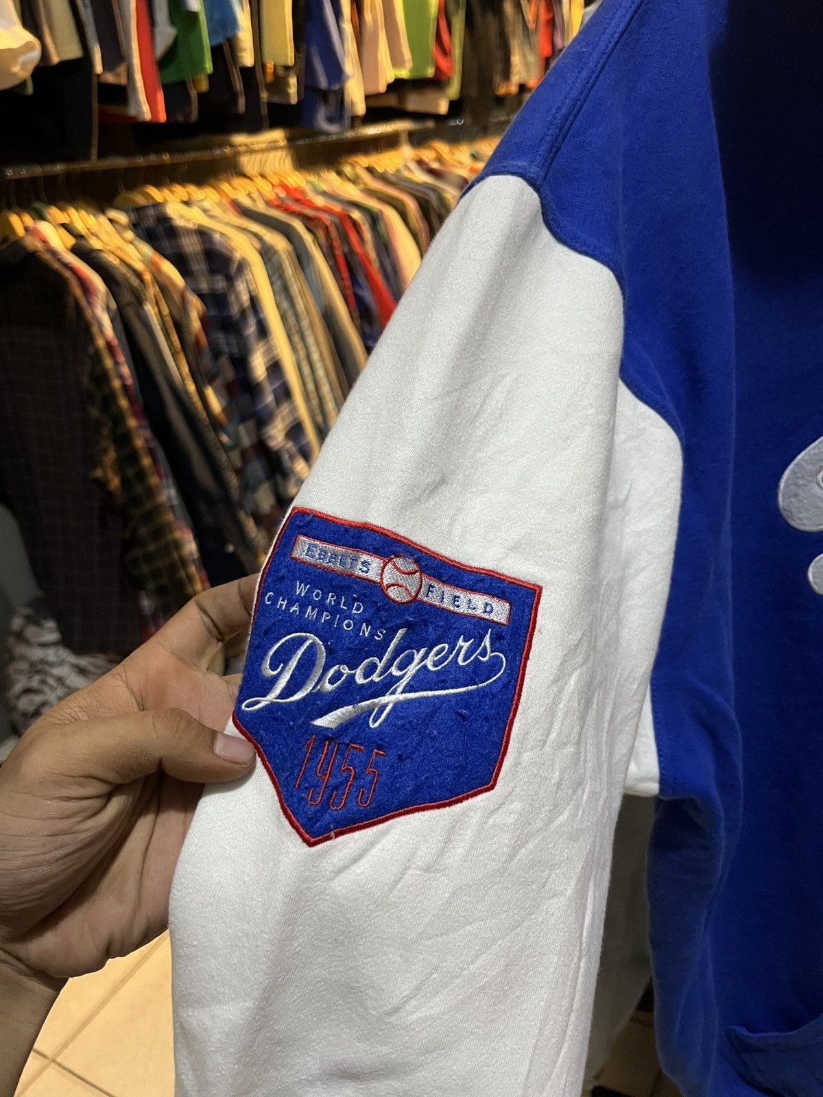 Vintage Vintage hoodie dodgers yankess mlb Size US XXL / EU 58 / 5 - 9 Thumbnail