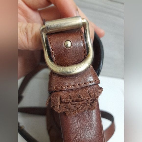 See by Chloe See By Chloe - Crossbody Brown Leather Bag *Flawed* Size ONE SIZE - 14 Thumbnail