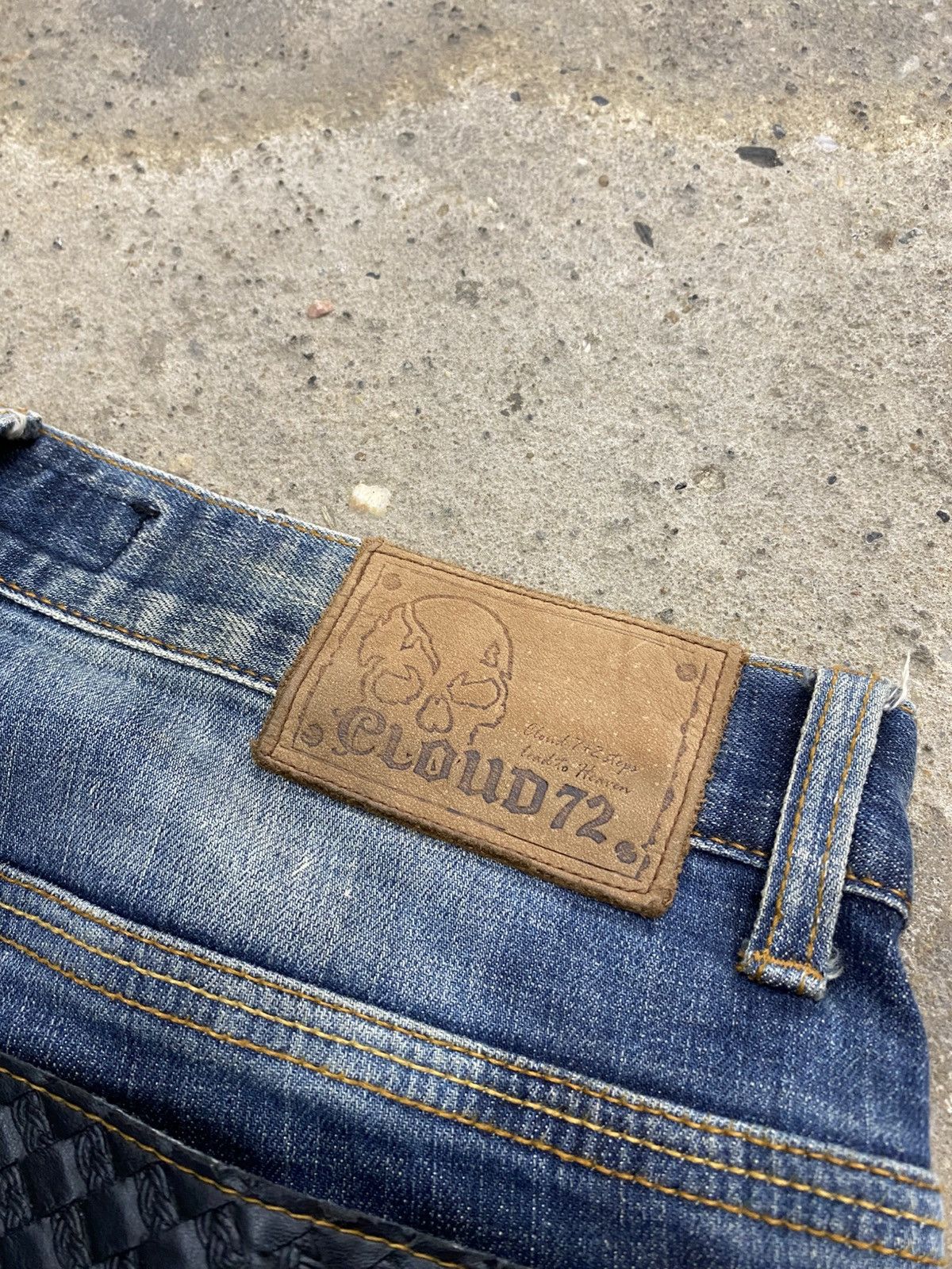 Japanese Brand Cloud72 side laced jeans wash Size US 32 / EU 48 - 14 Thumbnail