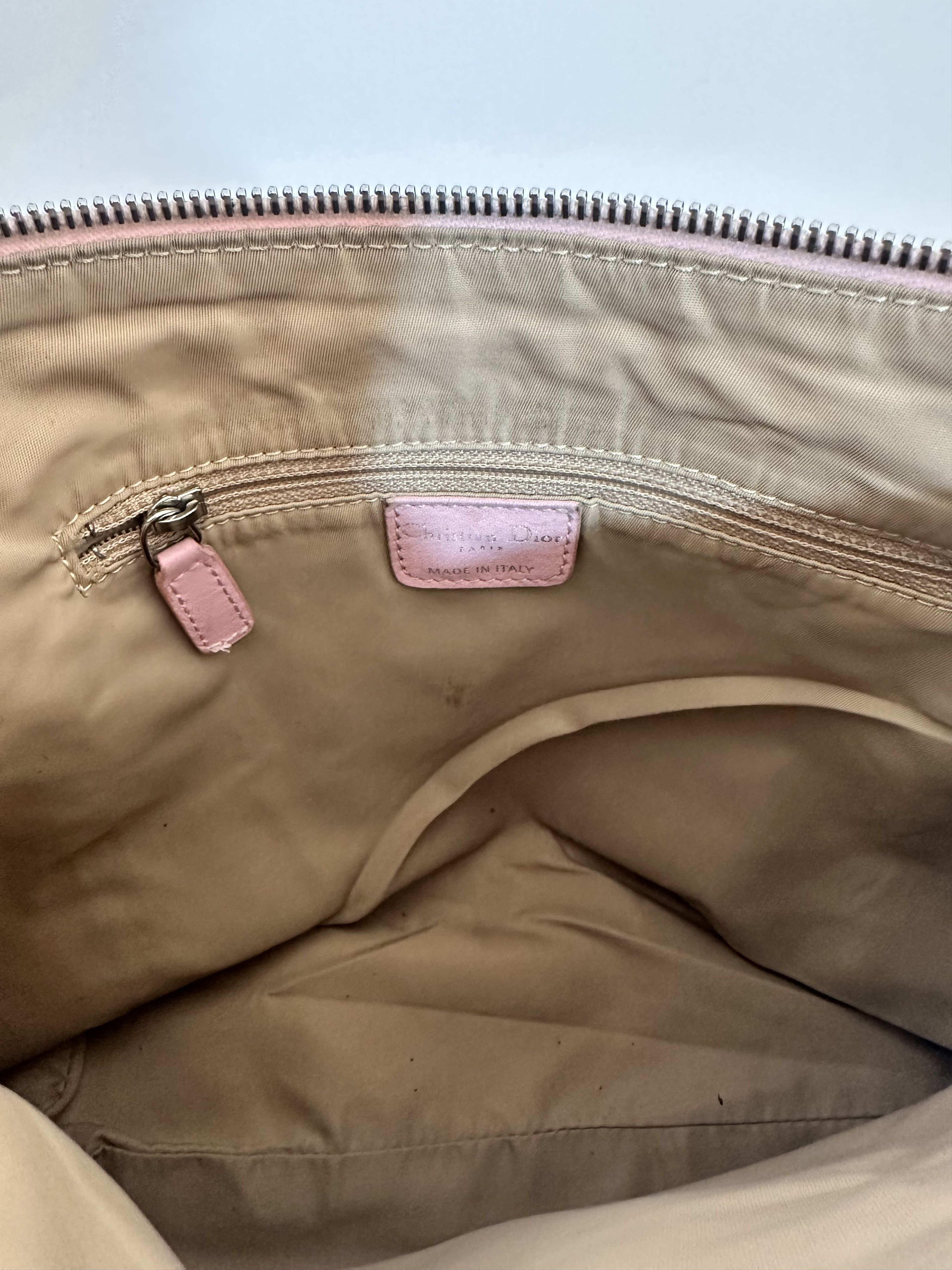 Dior Dior Brown Oblique Canvas Crossbody Bag Pink Beige Size ONE SIZE - 7 Thumbnail
