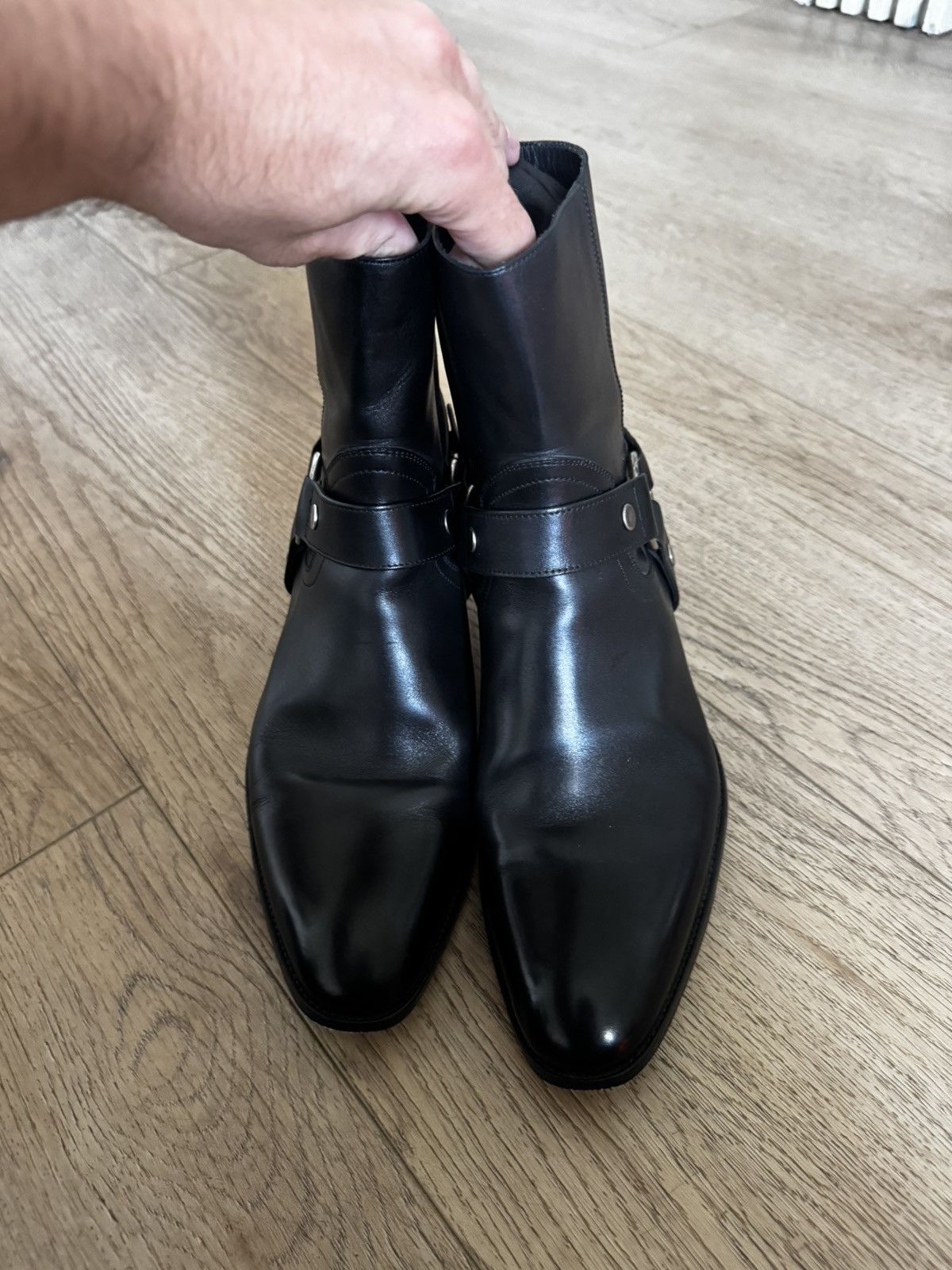 Saint Laurent Paris Leather harness wyatts Size US 7 / EU 40 - 2 Thumbnail