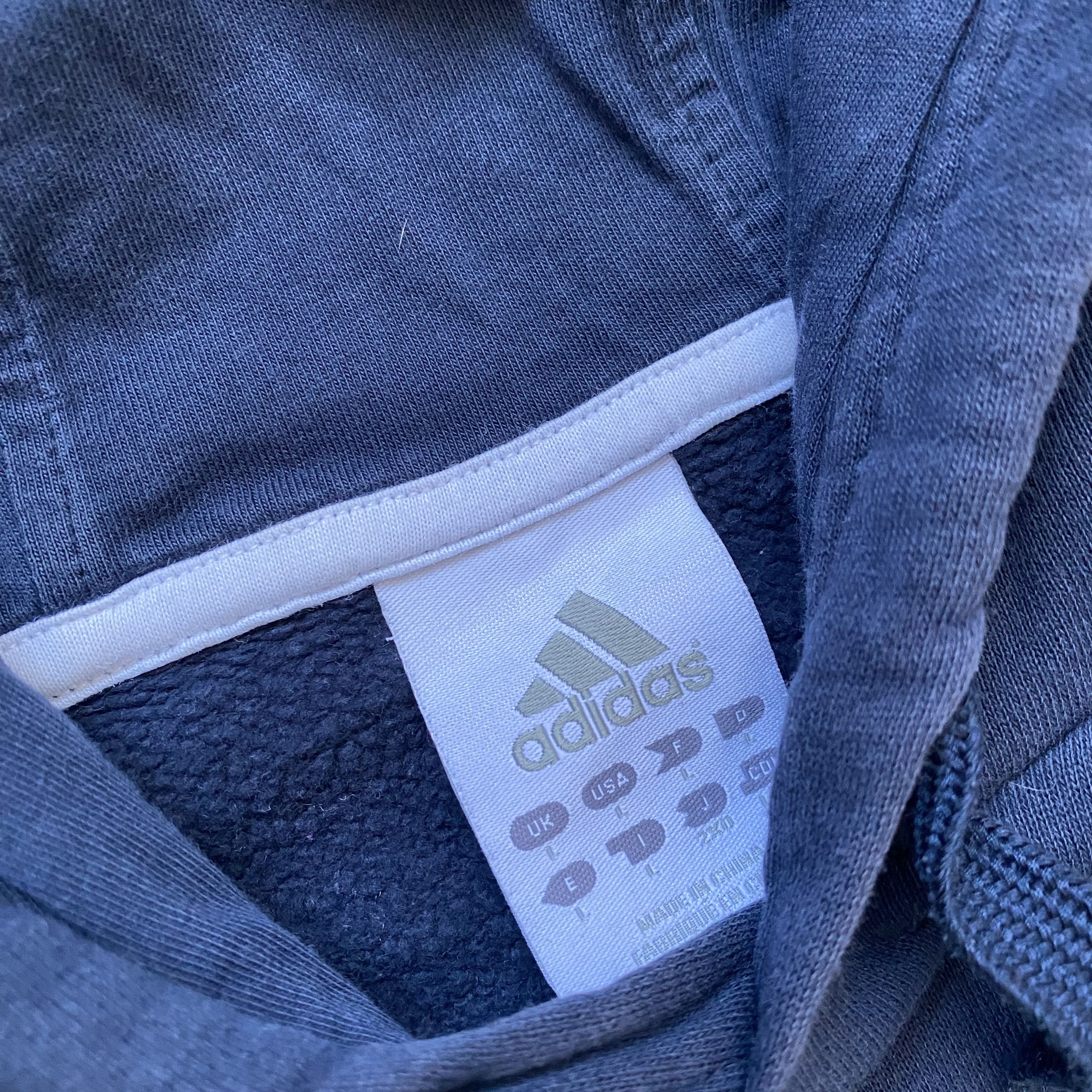 Adidas 🕷️Vintage 2000s Adidas hoodie center logo Umbro Nike Reebok Size US L / EU 52-54 / 3 - 7 Thumbnail