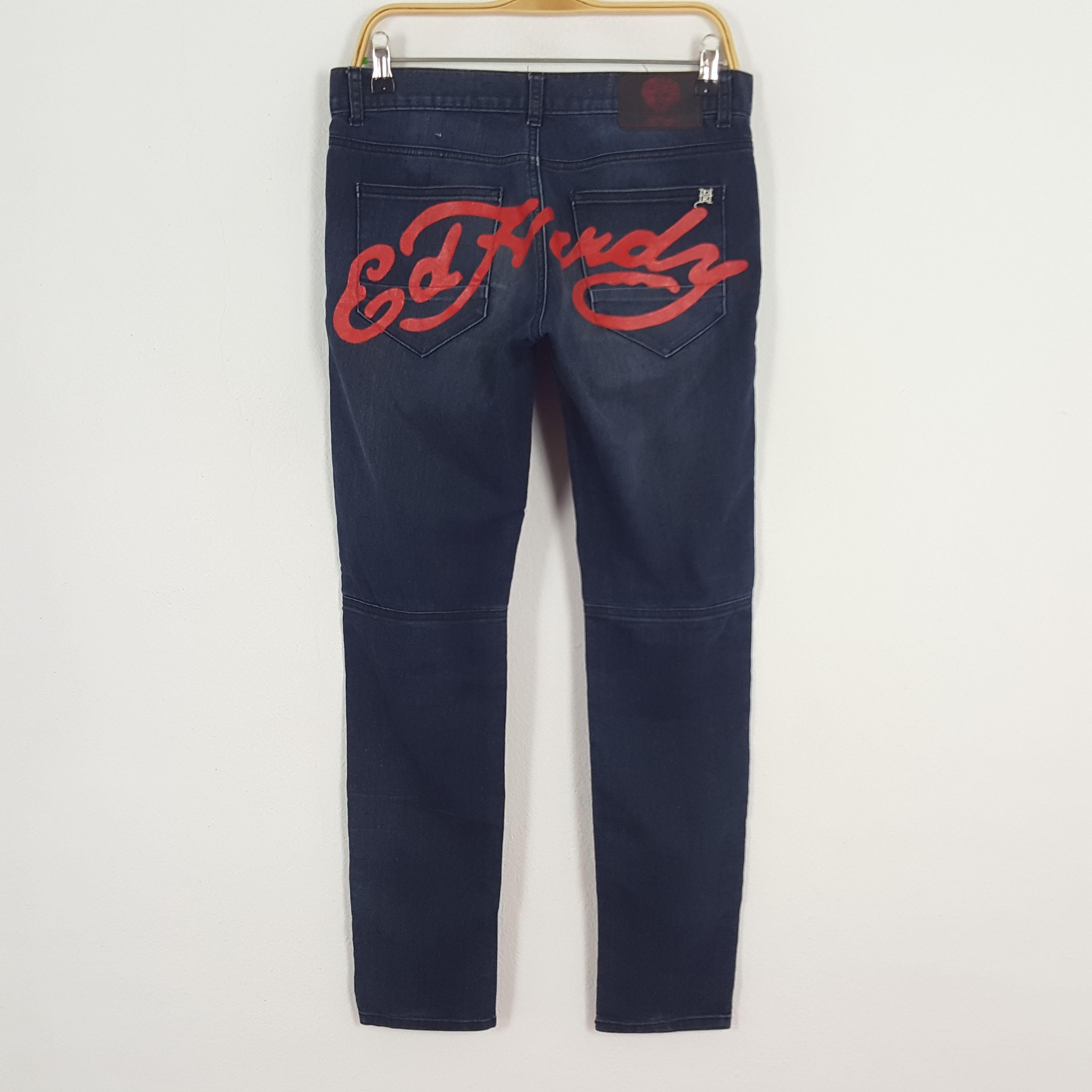 Vintage Ed hardy Custom Art Spell Out Logo Denim Jeans