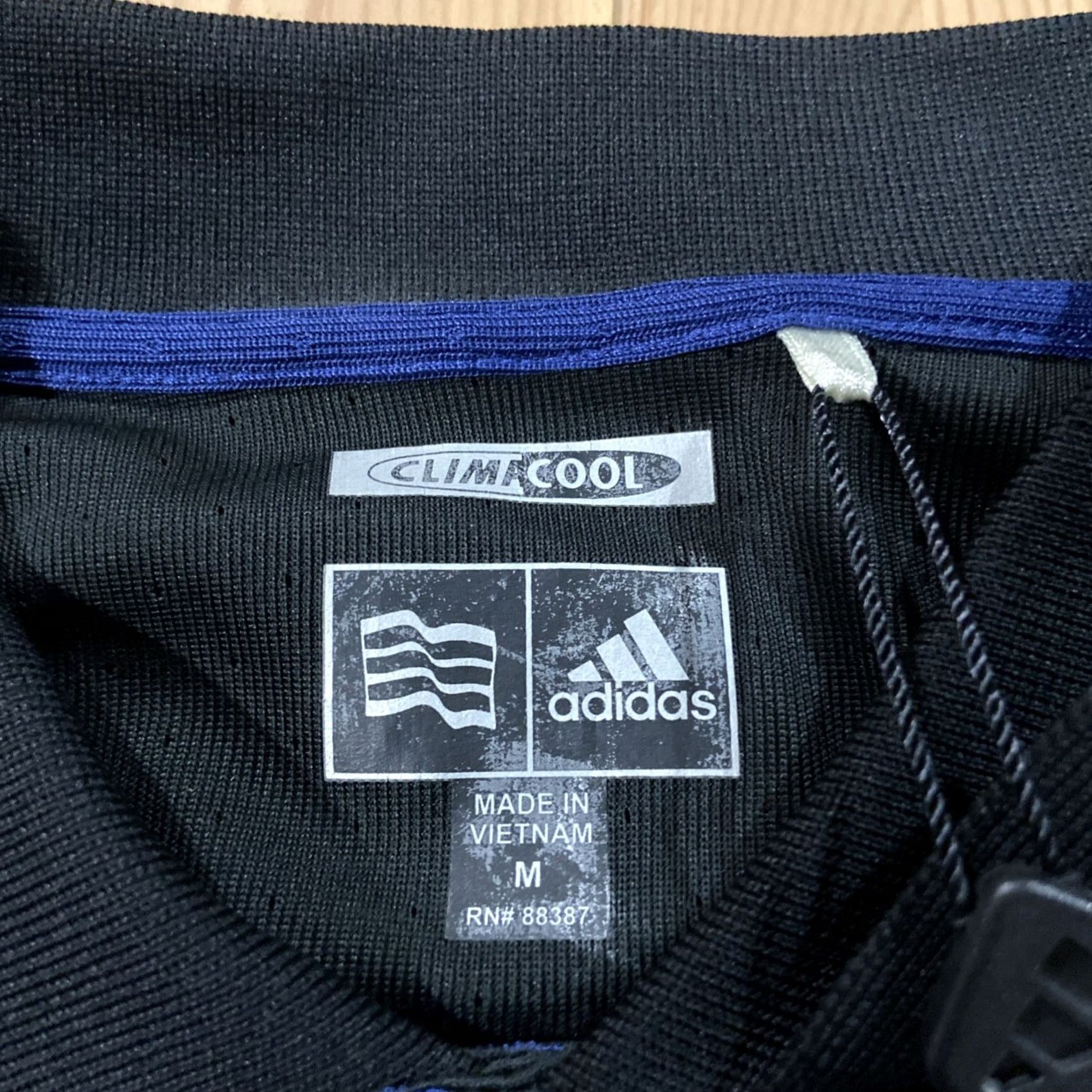 Adidas Adidas Climacool Performance Polo Mens XL Black Blue NWT Golf Breathable Lightweight Short Sleeve Shirt Sports 90s Size US XL / EU 56 / 4 - 2 Thumbnail