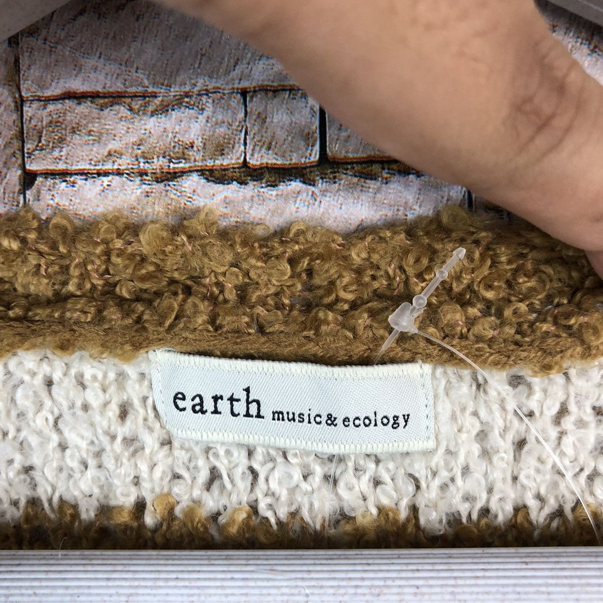 Japanese Brand × Solid and Striped Earth Music Econology Brown Stripe Knitwear #A1188 Size M / US 6-8 / IT 42-44 - 9 Thumbnail