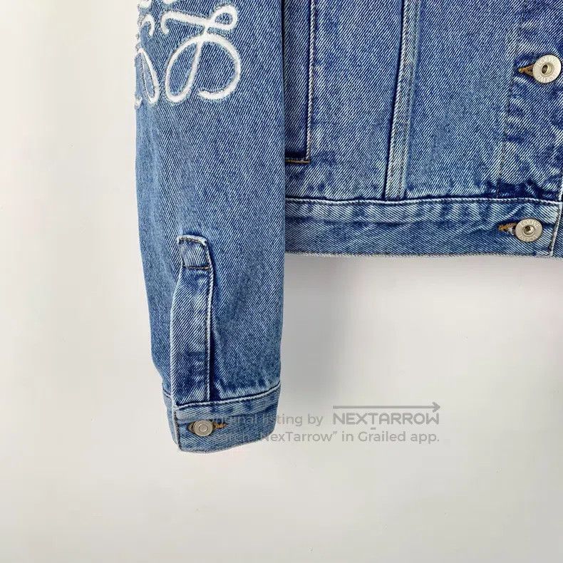 Loewe Loewe Blue logo embroidered leather label cotton denim jac Size XXS / US 00 / IT 34 - 5 Thumbnail