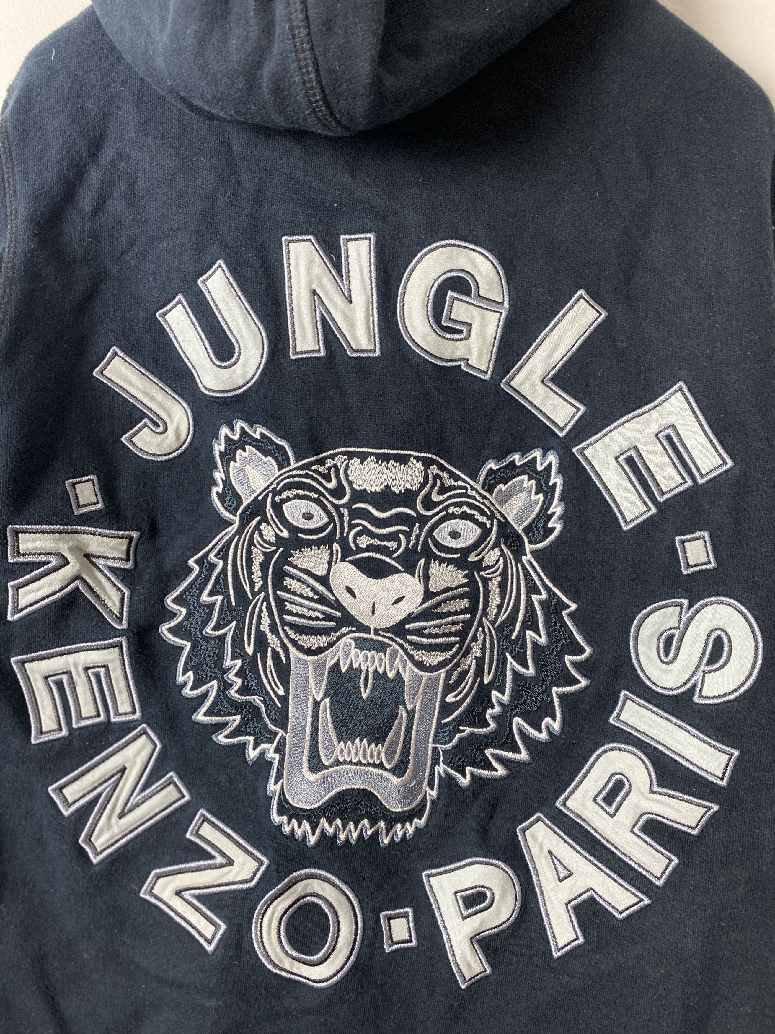 Kenzo Kenzo Jungle big back logo zip-up hoodie Size US L / EU 52-54 / 3 - 7 Thumbnail
