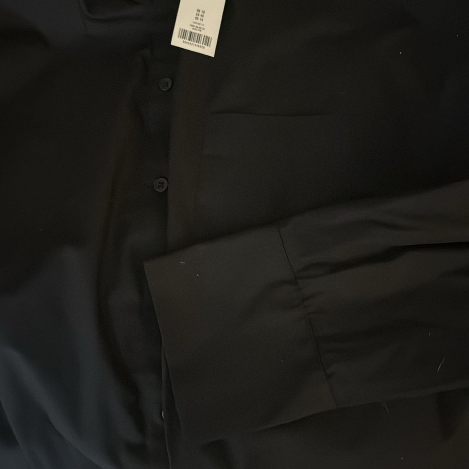 Theory Topshop Oversized Cotton Button Down Poplin Shirt - Black 14 Size XL / US 12-14 / IT 48-50 - 5 Thumbnail