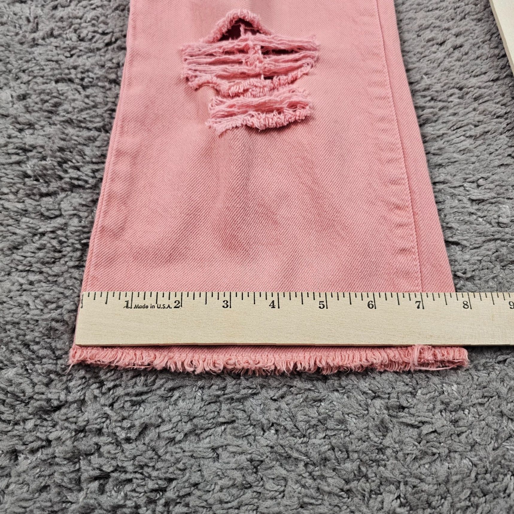 Alice + Olivia ALICE + OLIVIA Jeans Womens 28 Pink Distressed Ripped Girlfriend High Rise Denim 28x30 Size 28" / US 6 / IT 42 - 7 Thumbnail
